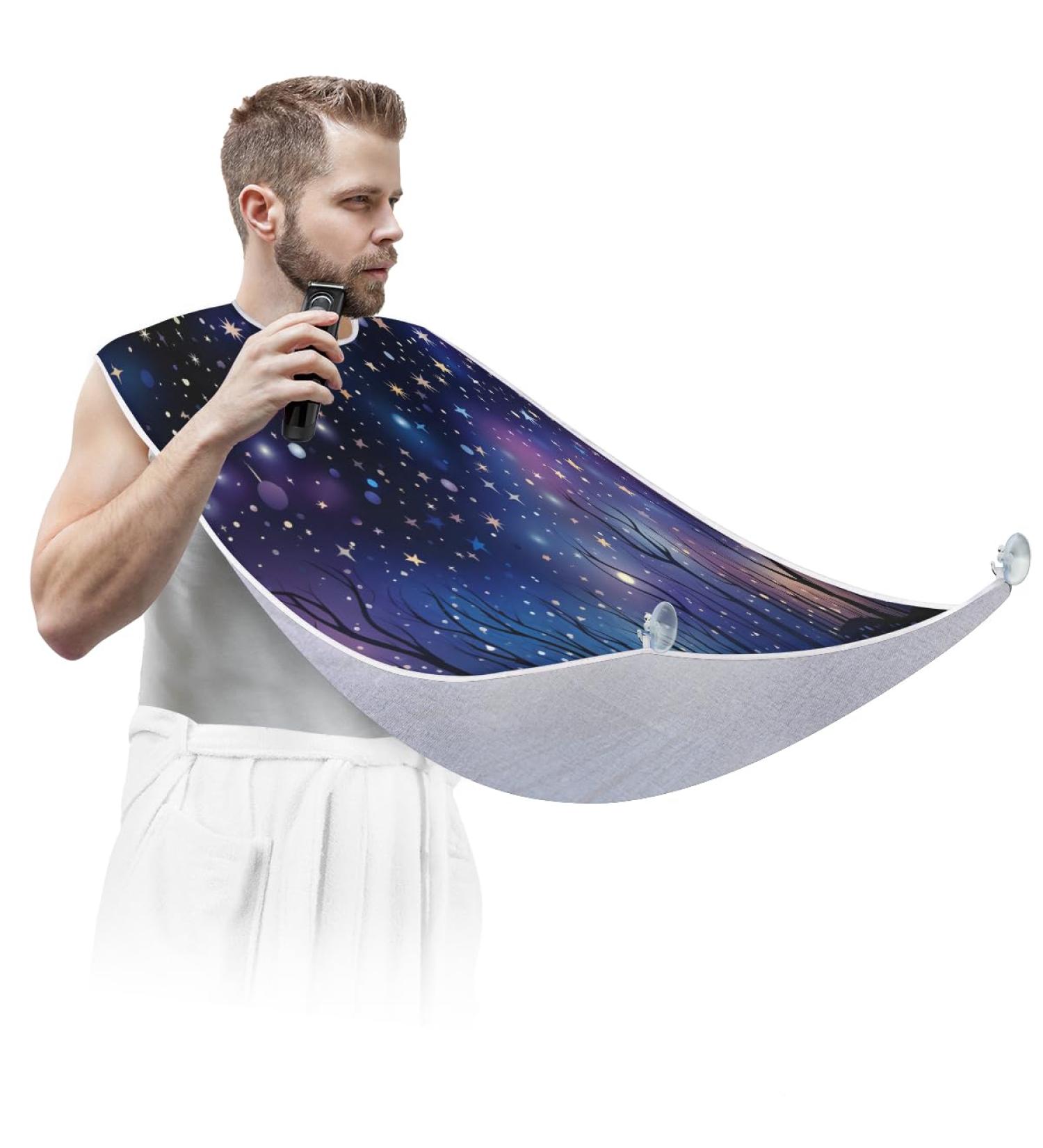 Astronaut Beard Bib Apron | Beard Hair Catcher for Men | Perfect Gift for Dad & Husband - Father's Day Anniversary Christmas - Buy Online on GoSupps.com