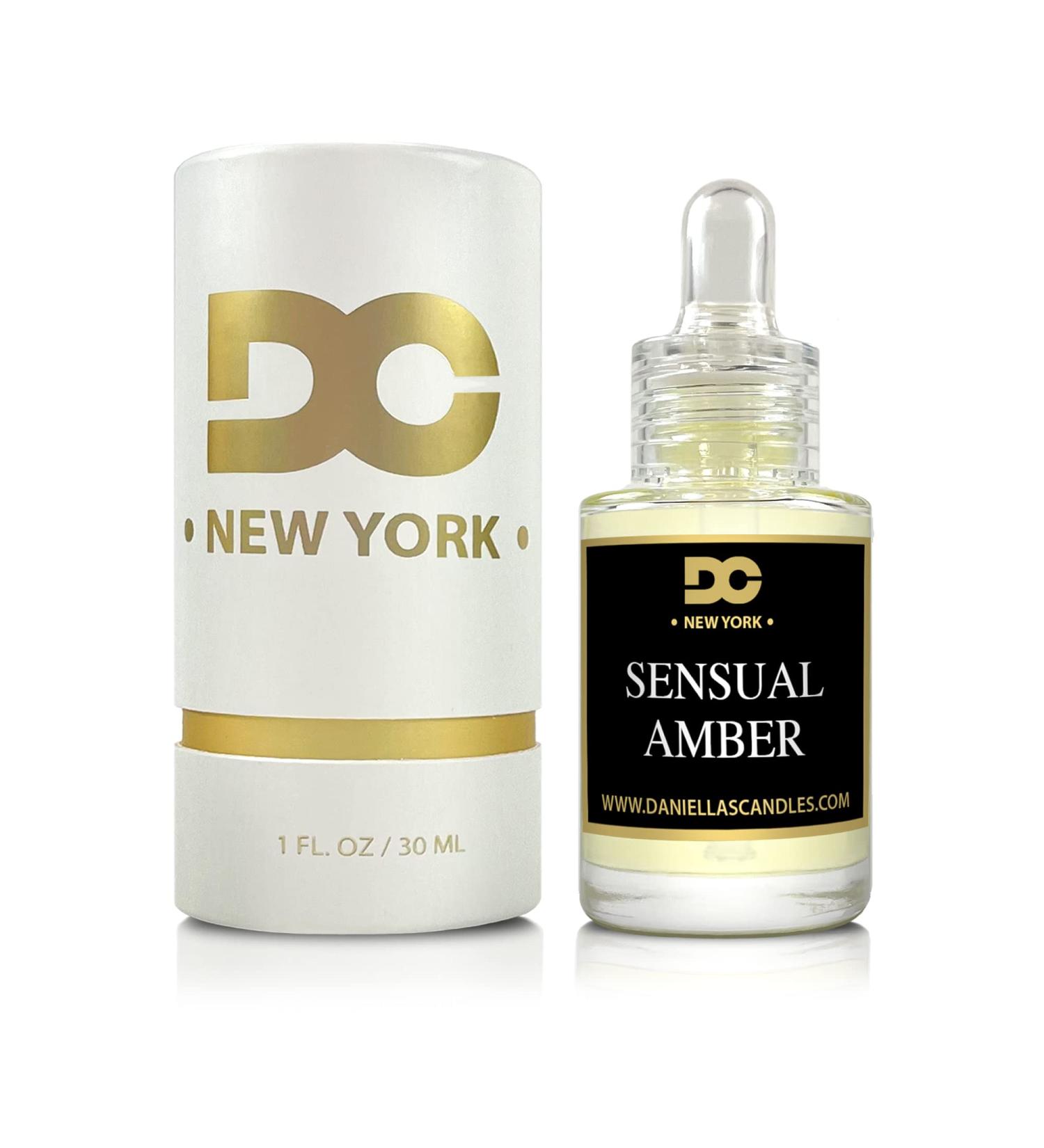 Premium Sensual Amber Fragrance Oil - 1 fl. oz | Perfect for Aroma Diffusers Bath & Body Soap & Candle Making | Daniella's Candles - Buy Online on GoSupps.com