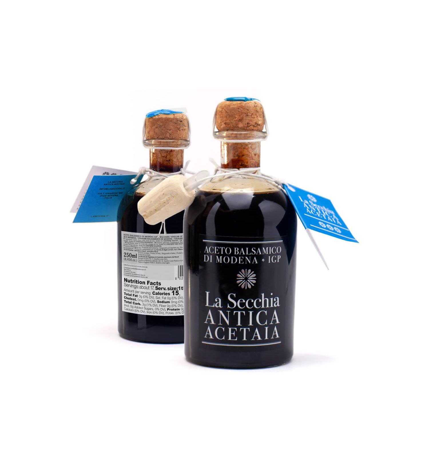 Buy La Secchia Balsamico Obessig from Modena IGP - Three Stars 250ml - Premium Traditional Balsamic Vinegar with Cherry Mulberry Barrel Aging - Buy Online on GoSupps.com