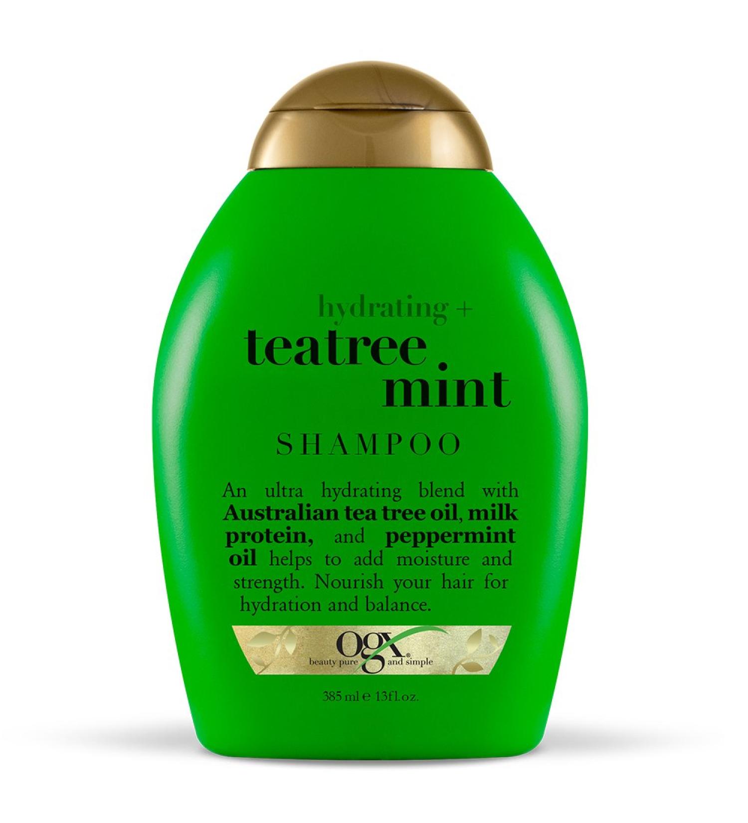 OGX Tea Tree Mint Shampoo - Nourishing Scalp Treatment with Peppermint Oil - 13 fl oz - Buy Online on GoSupps.com