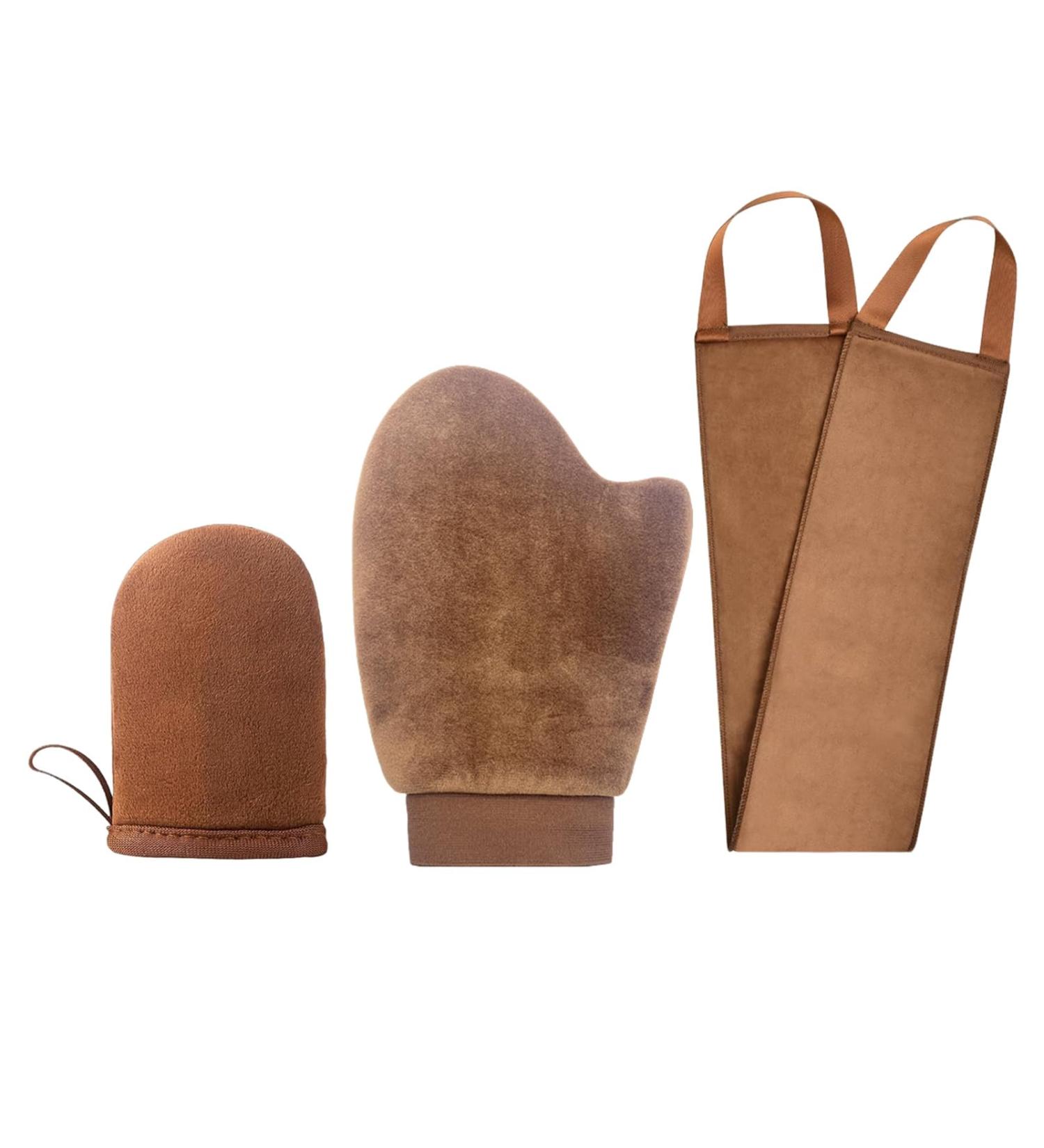 jyibinee 3 in 1 Self Tanning Applicator Mitt Set with Thumb Design Washable Reusable Back Applicators for Women B - Buy Online on GoSupps.com