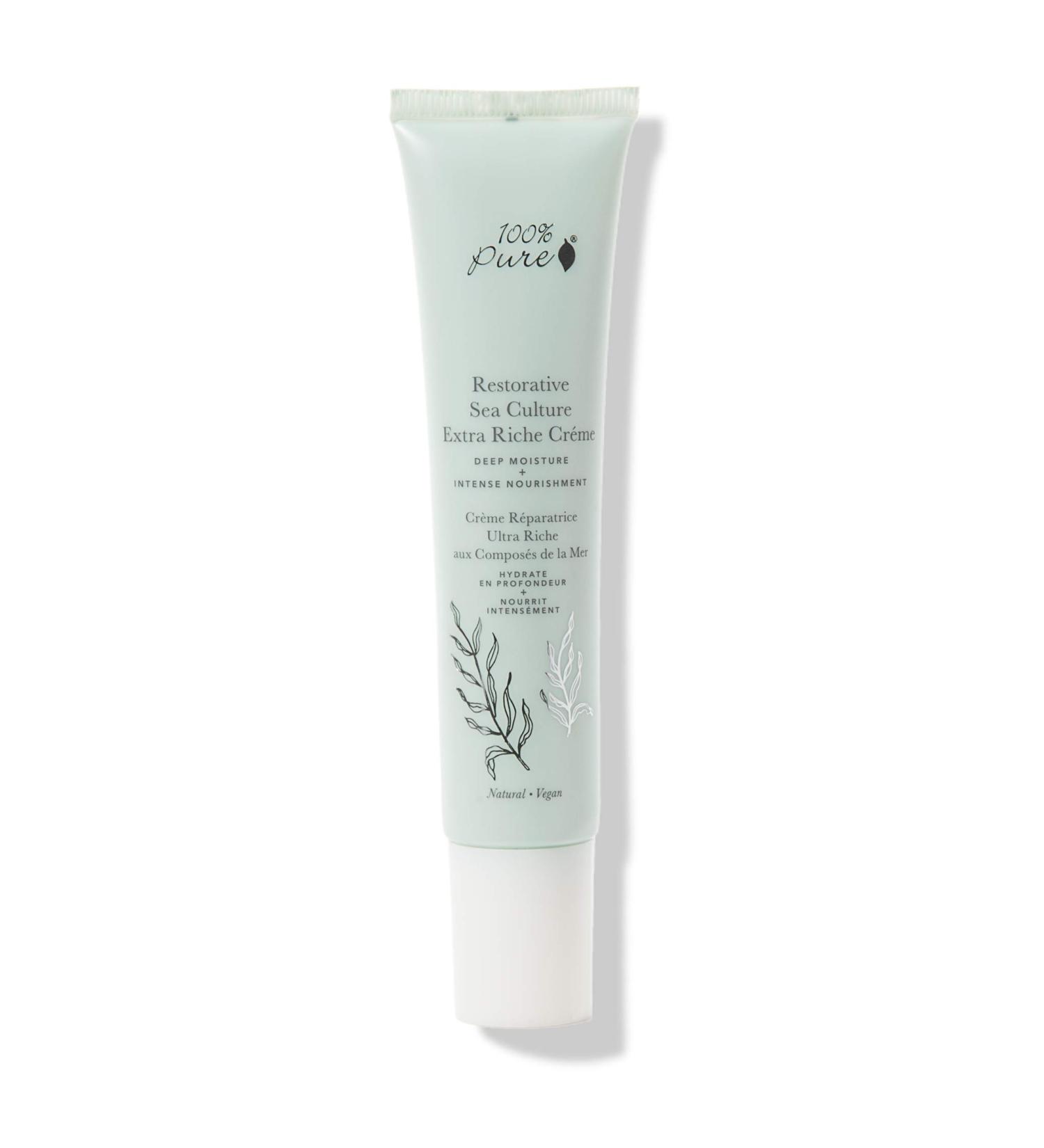 100% PURE Restorative Sea Culture Cr me | Nourishing Face Moisturizer for Dry Eczema & Sensitive Skin - Soothes Redness & Provides Long-Lasting Hydration - Buy Online on GoSupps.com