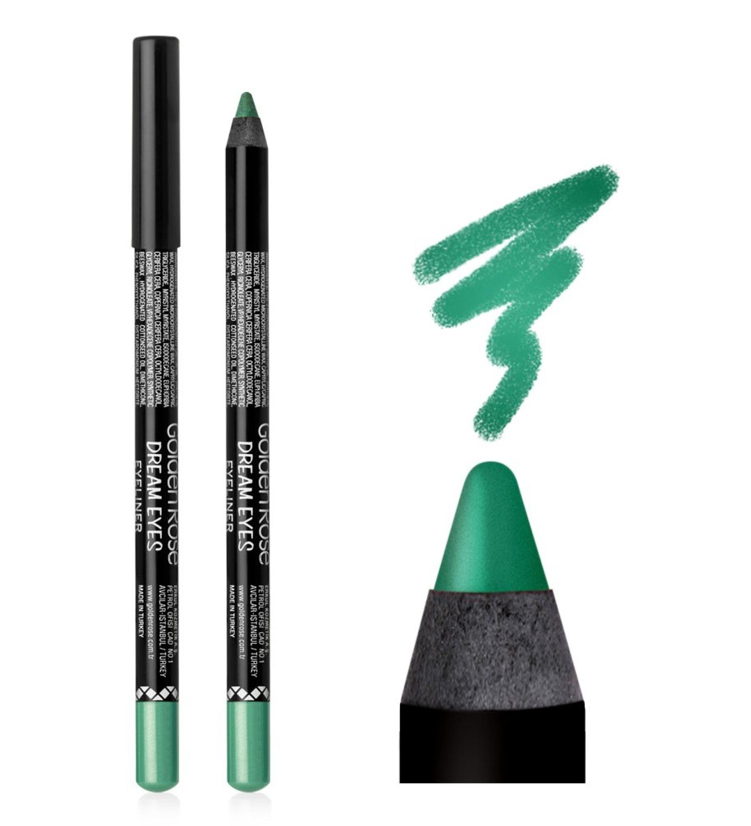 Dream Eyes Eye Pencil - 414 Imperial Green - Golden Rose - Eyeliner & Pencil - 414 Imperial Green 4.5 G - Buy Online on GoSupps.com
