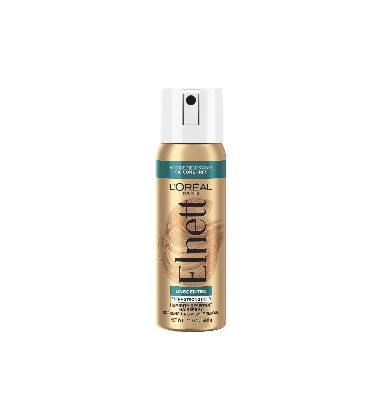 L'Oreal Paris Elnett Hair Care Elnett Satin Extra Strong Hold Hairspray - Unscented Long Lasting + Humidity Resistant Hair Styling Spray 2.2 Oz Unscented 2.2 Ounce (Pack of 1) - Buy Online on GoSupps.com