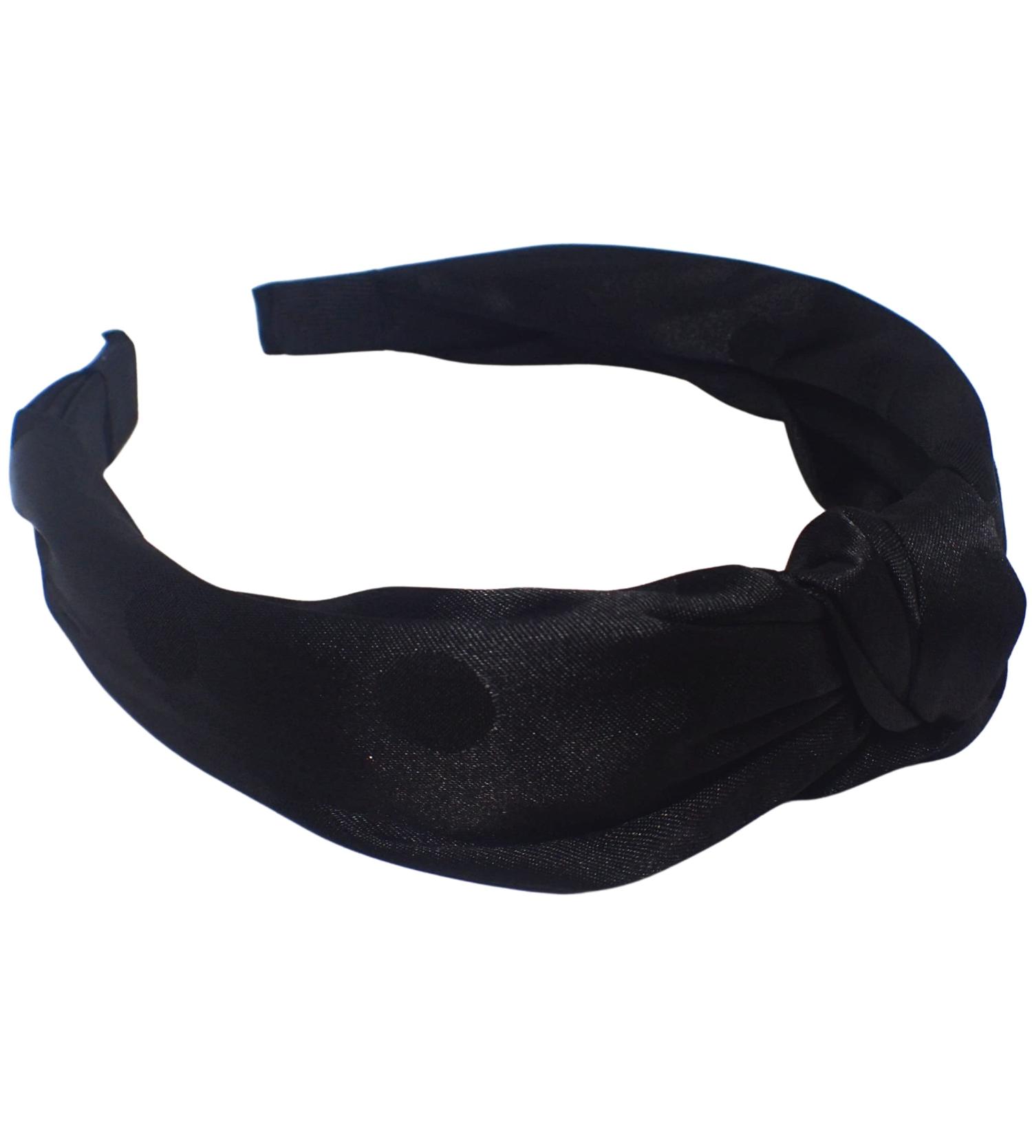 Topkids Accessories Satin Knot Alice Bands Adult Women Hair Accessories for Women Hair Bands for Women Thick Headband Womens Headbands Head Bands Adult Women Wide Headbands (Black) - Buy Online on GoSupps.com