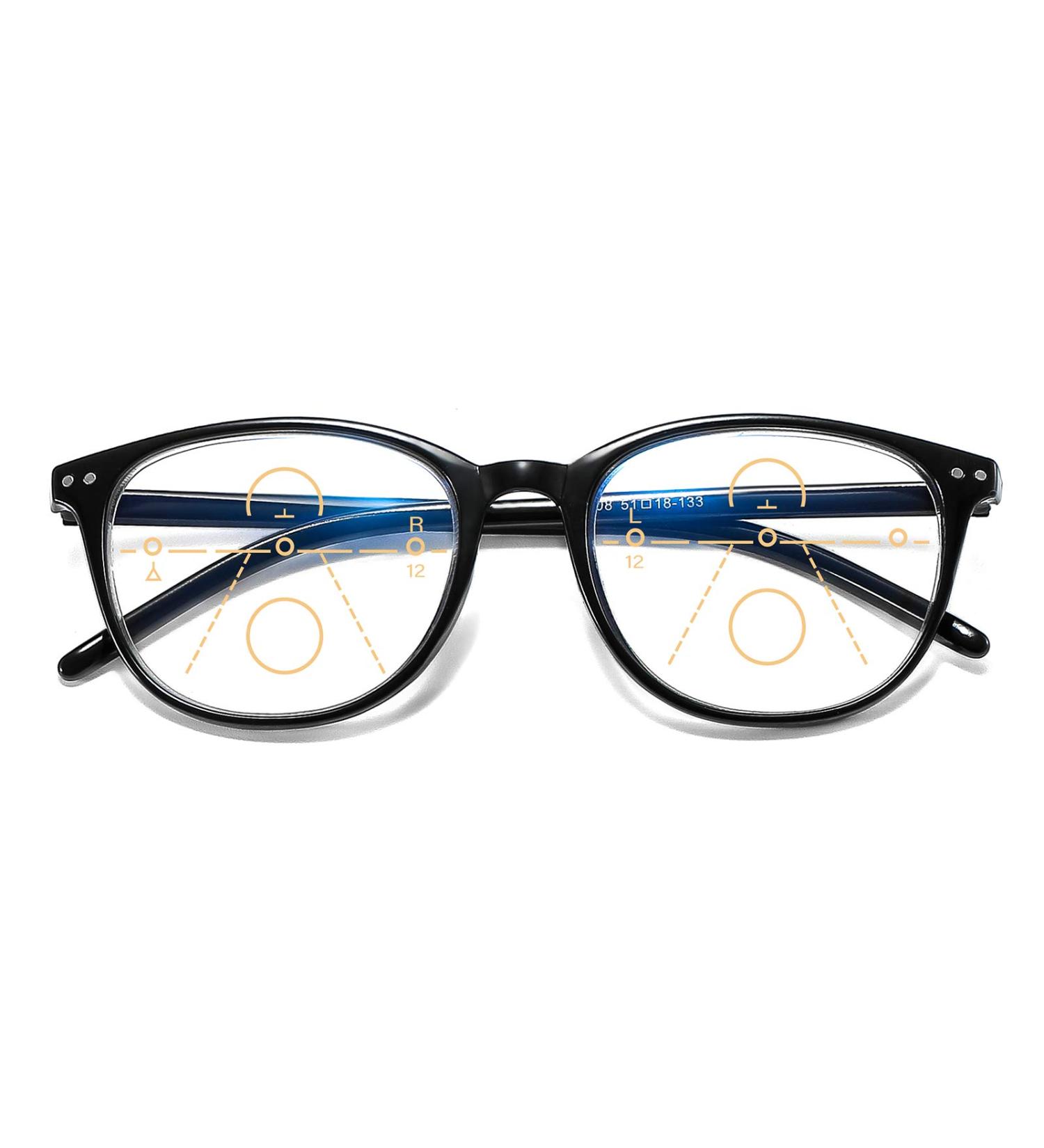 Buy NC Bifocal Reading Glasses - Anti-Blue Light Multifocal Large Frame for Men & Women - Protect Your Eyes While You Read! - Buy Online on GoSupps.com