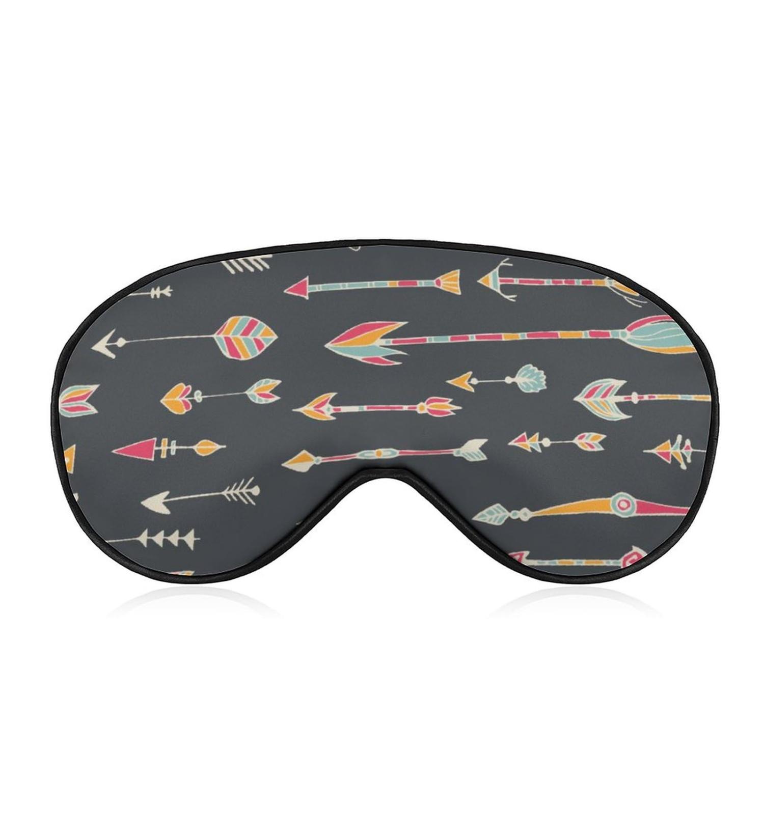 Colorful Ethnic Pattern Sleep Mask Eye Cover for Sleeping Blindfold with Adjustable Strap Blocks Light Night Travel Nap for Men Women - Buy Online on GoSupps.com