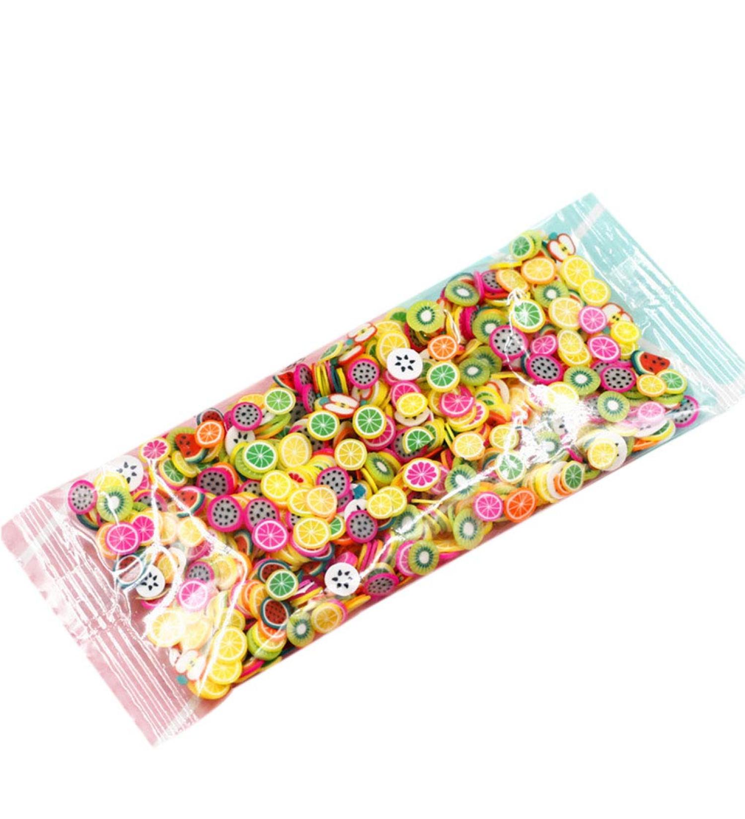 Rongweiwang 1000 Pcs 3D Polymer Clay Nail Slices - Cartoon Flower Fruit Nail Art Decorations for Spring Manicure - Buy Online on GoSupps.com