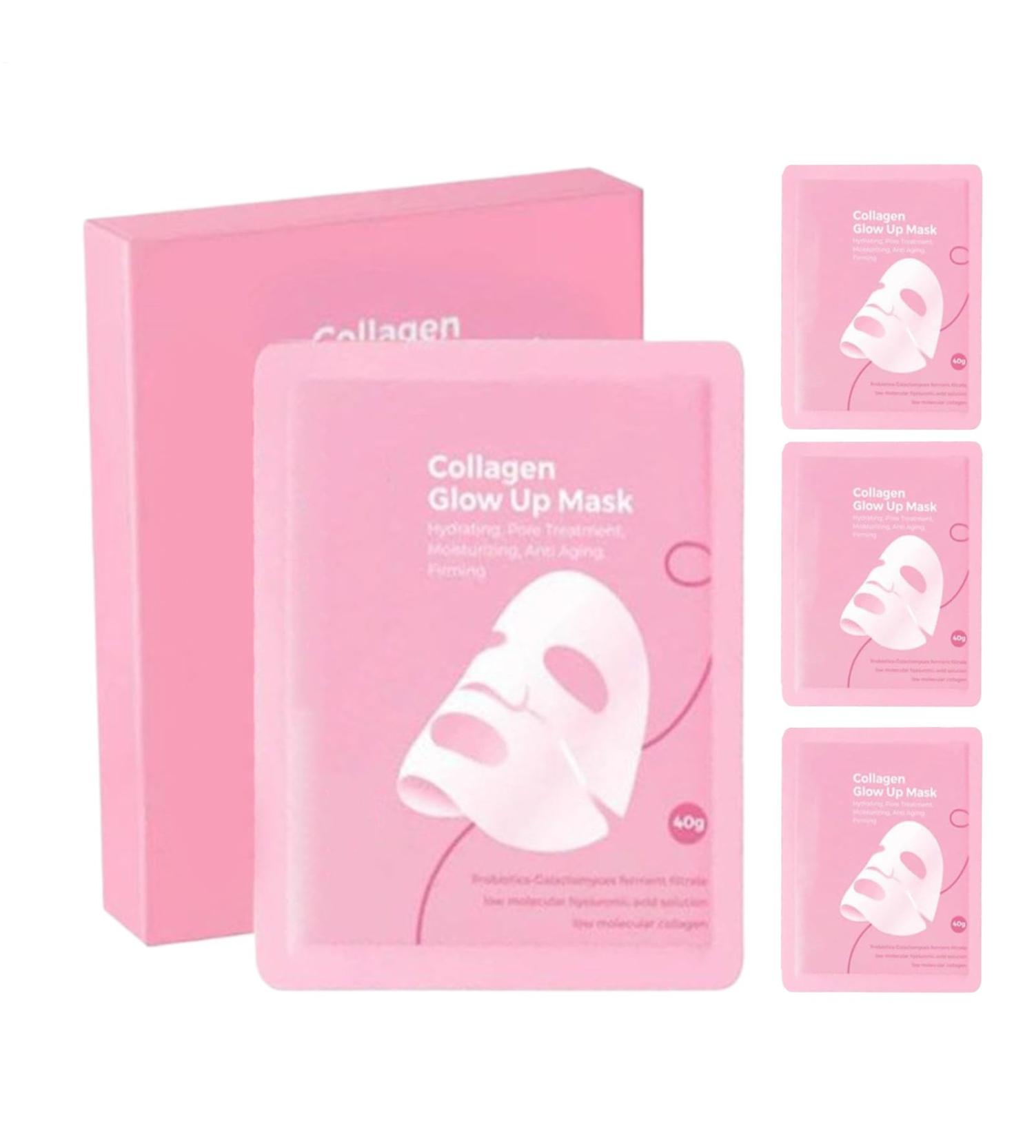 Qkbuza Facial Care Film Glow Up Facial Care Products 4 PartsMoisturizing Firming Patches For Sleep Beauty Eye Neck Spa - Buy Online on GoSupps.com
