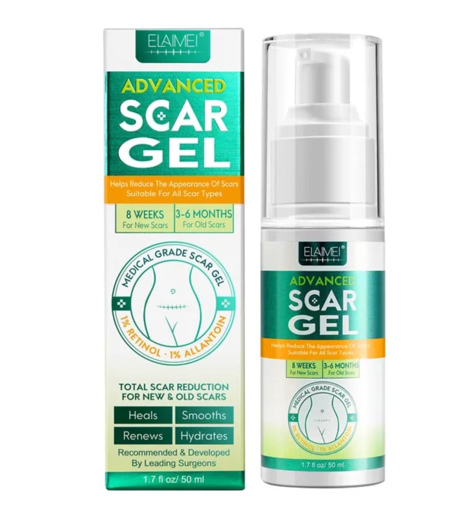 Advance Scar Gel Cream - Total Scar Reduction for Face, Body, Surgery & Scars - New & Old - Buy Online on GoSupps.com
