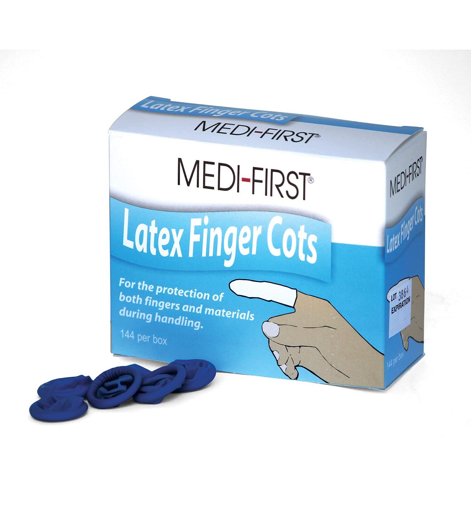 Medique Products 68235 Blue Finger Cot Medium 144 Count