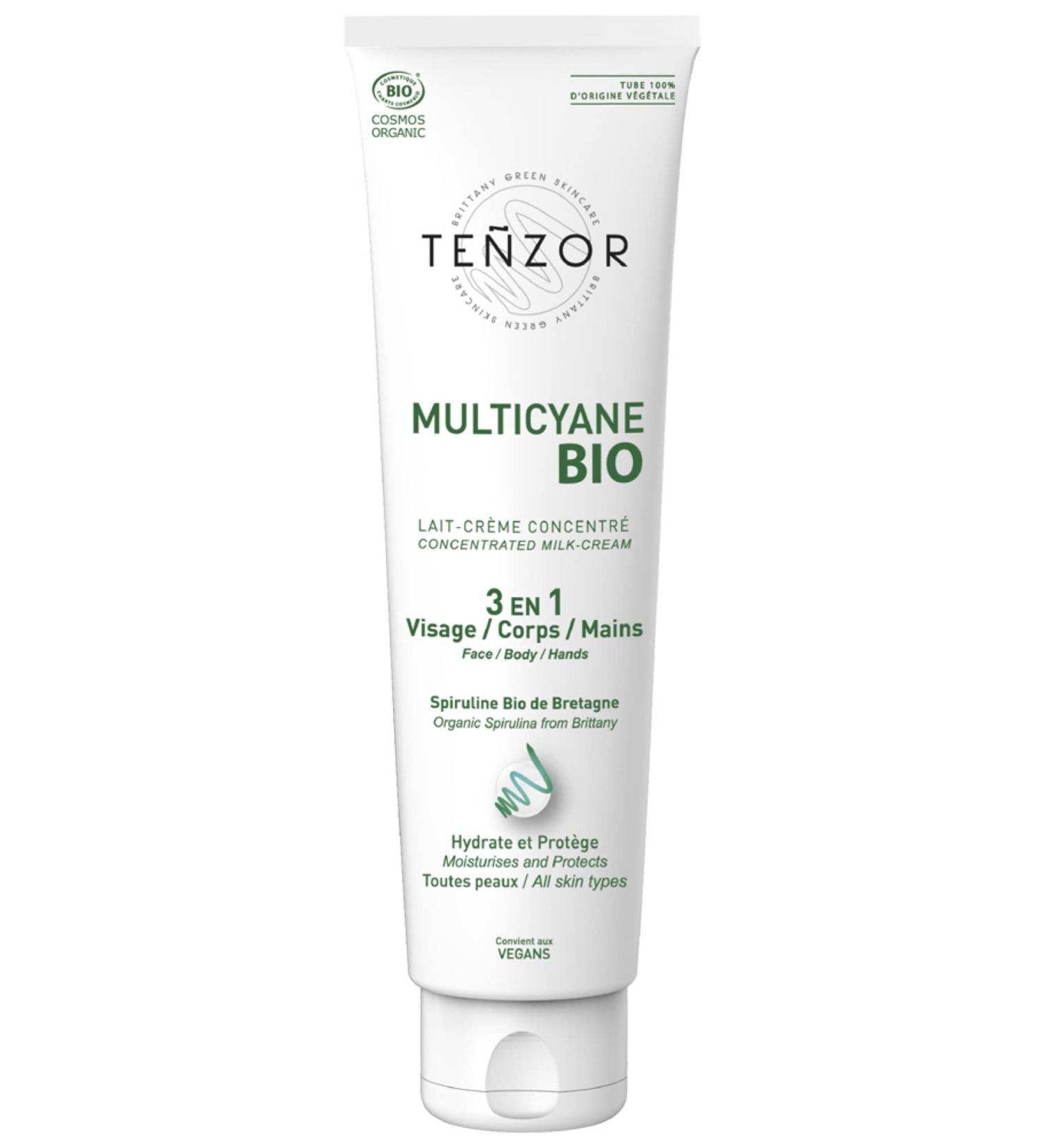 Teñzor Multicyane Bio Concentrated Milk Cream 3-in-1 Face Body Hands 150 ml