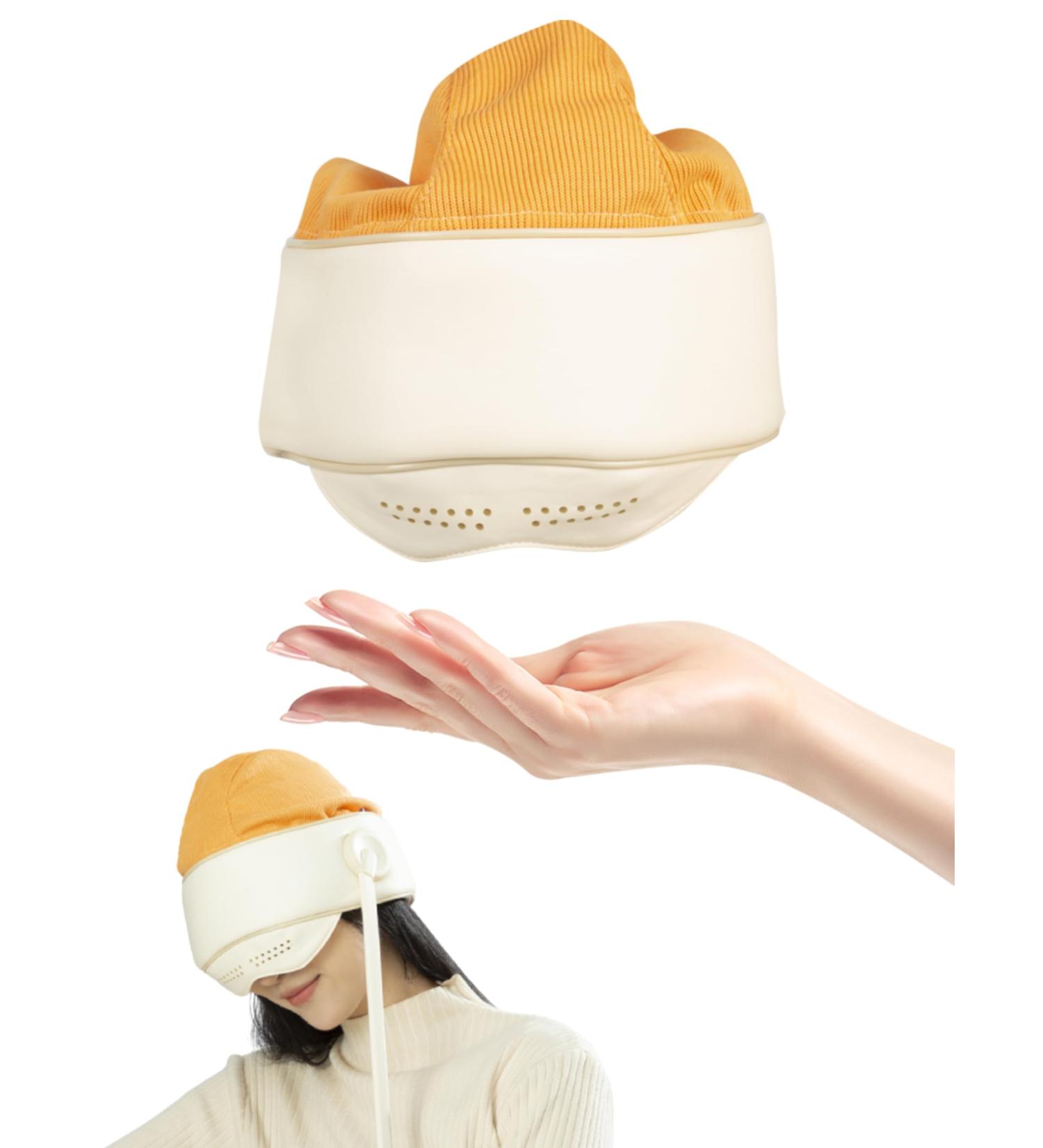 SXHLSeller Electric Head Massager | Portable Scalp Massager with Heat & Multi-Function 3 Hot Compress Levels 4 Massage Zones for Ultimate Head Spa Experience - Buy Online on GoSupps.com