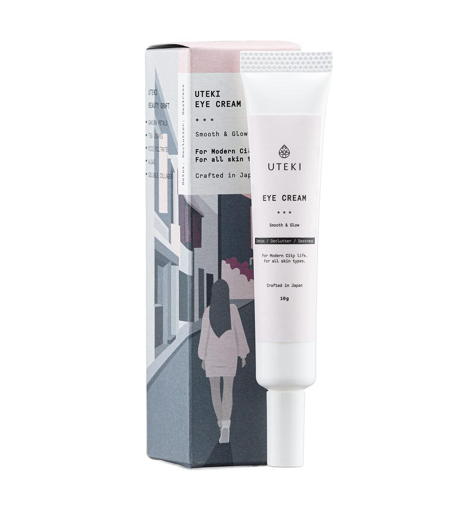 Japanese Anti Aging Firming Eye Cream - Hydrating & Brightening Formula with Collagen, Vitamin C & Arginine - Reduces Wrinkles, Dark Circles, Bags Under Eyes & Fine Lines (0.35 Fl Oz) - Buy Online on GoSupps.com