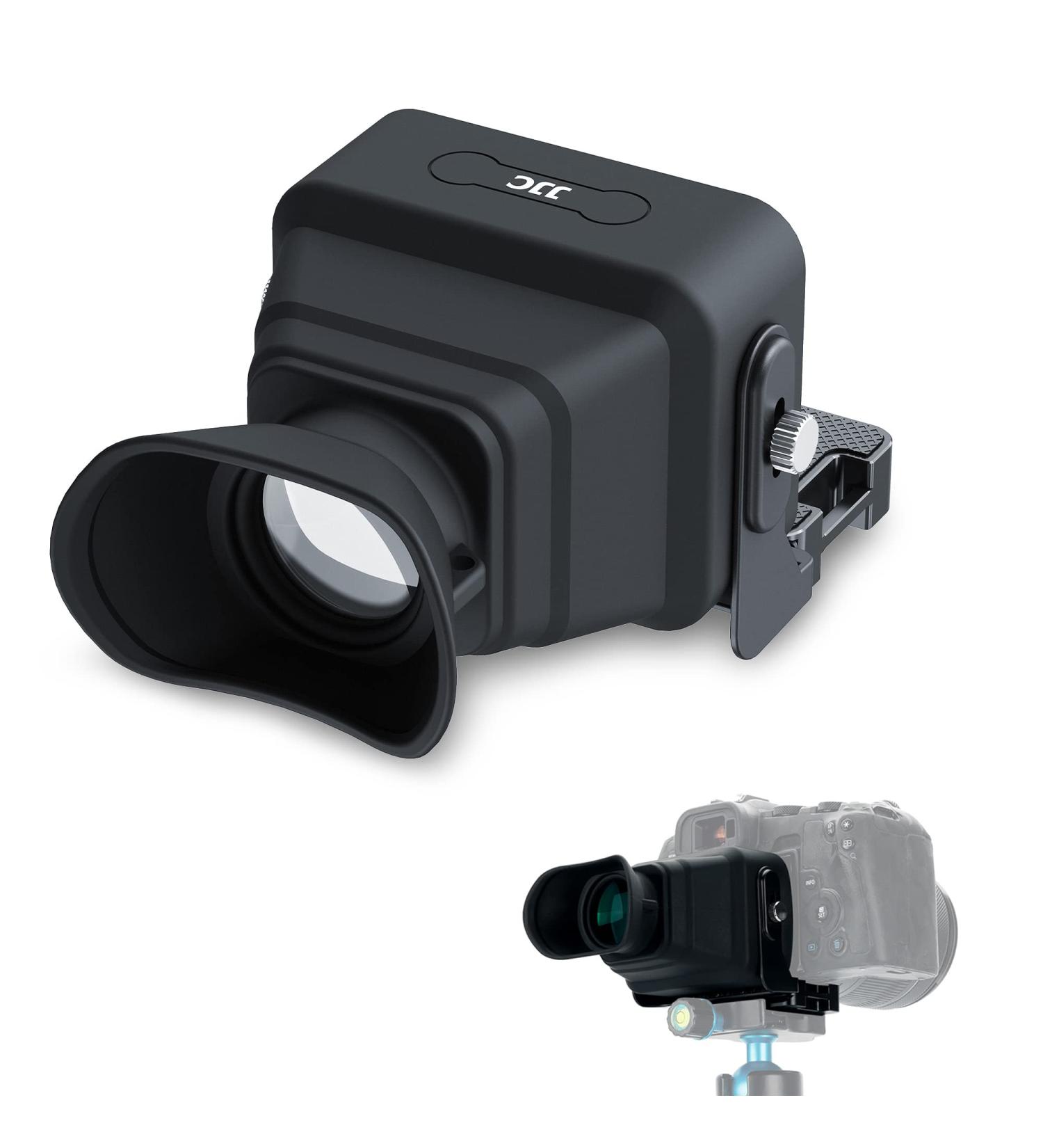 JJC Collapsible Camera LCD Viewfinder 3X Magnifier Sunshade Hood with Arca-Type Plate for Canon Nikon Sony - Buy Online on GoSupps.com