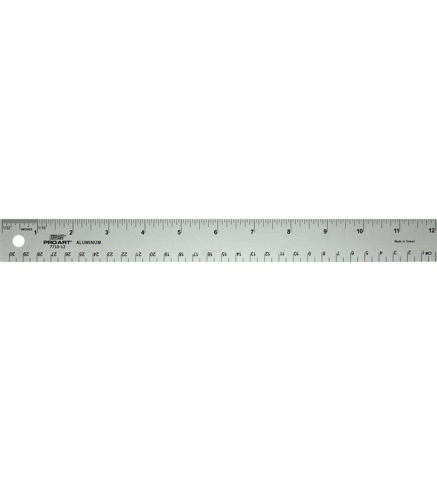 Pro Art Aluminum Ruler  Metal