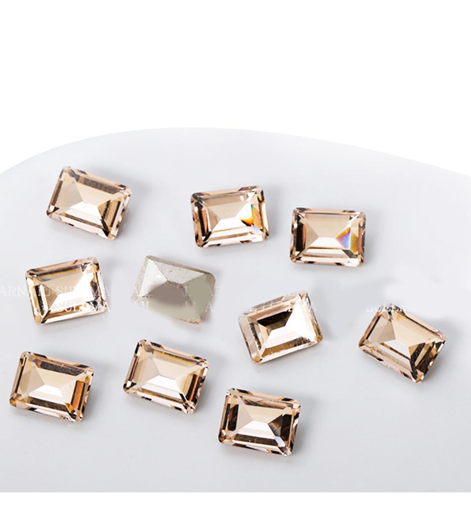 Crystal Nail Rhinestones Clear Nails Gems Stones 10Pcs Pointed Back Rhinestones Diamond Gems For Nail Art Supplies Nail Art Decorations Kits Nail Art Decorations Stickers ND956 - Buy Online on GoSupps.com