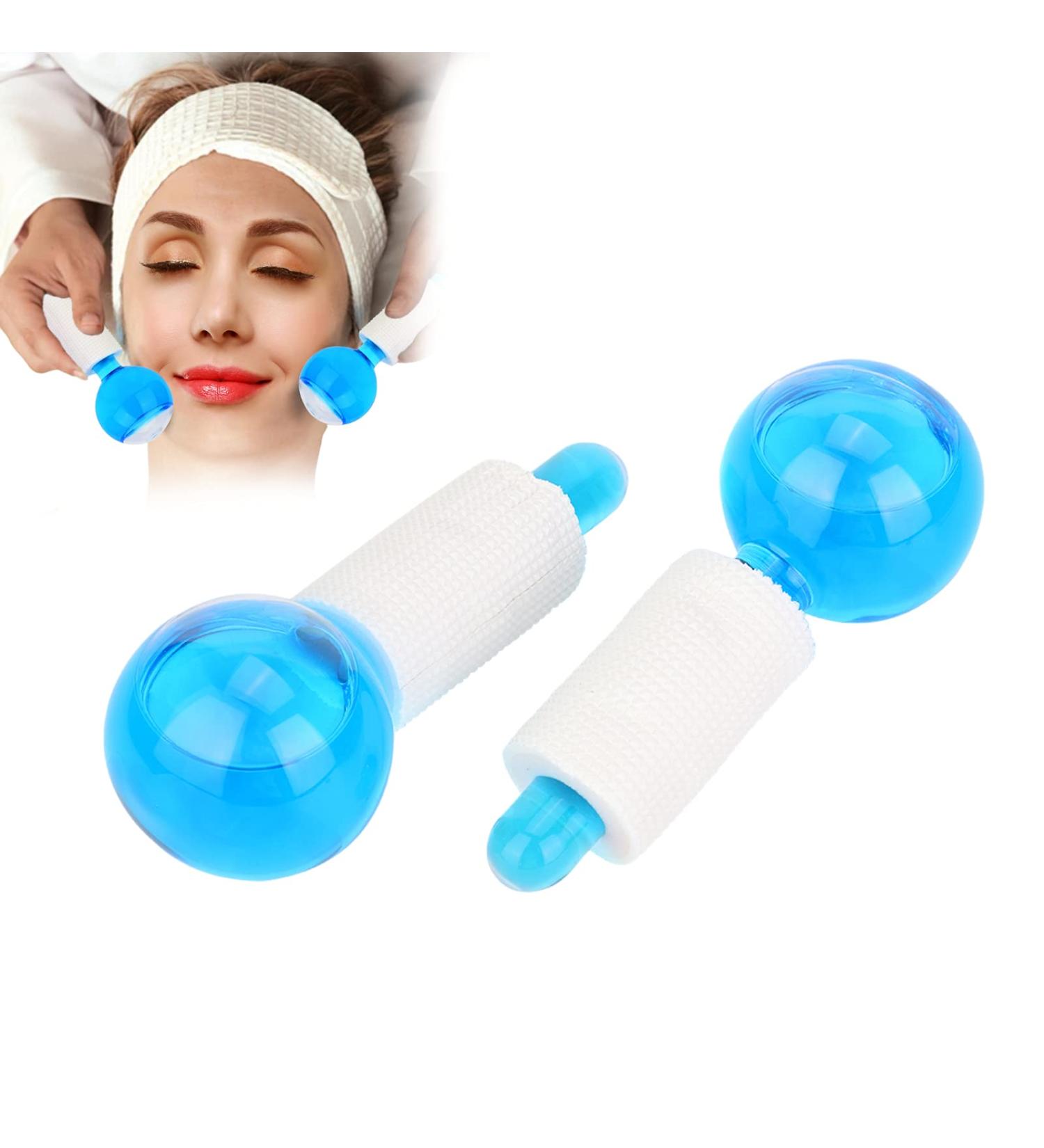 Facial Massage Ice Roller - 2 Pack Cold Therapy Skin Care Tool for Face Lifting & Energy Boost - Buy Online on GoSupps.com