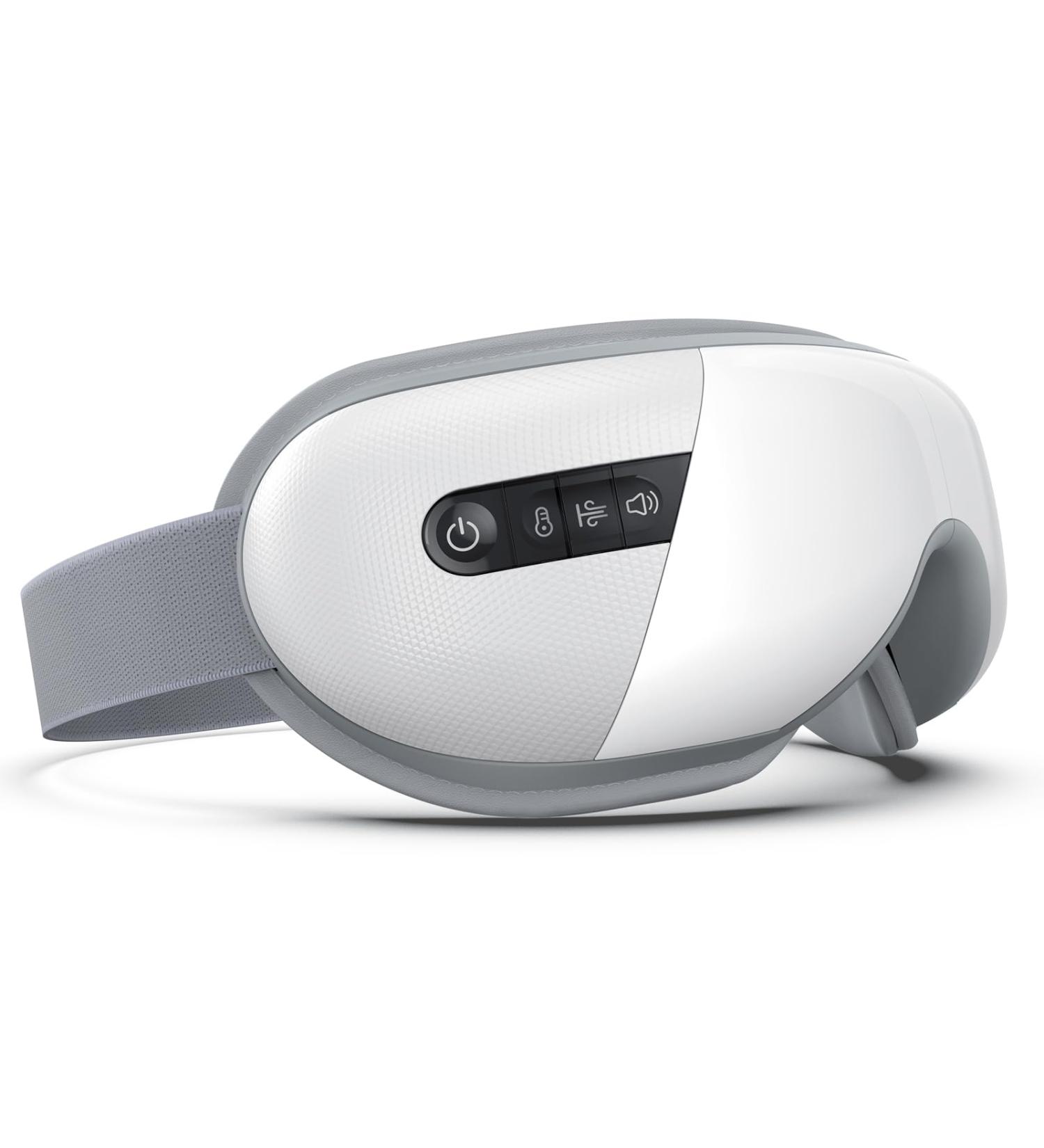 MUSICOZY Eye Massager with Heat & Vibration - Bluetooth Face Massager for Migraines Eye Strain Relief & Relaxation Gifts for Women | International Shipping - Buy Online on GoSupps.com