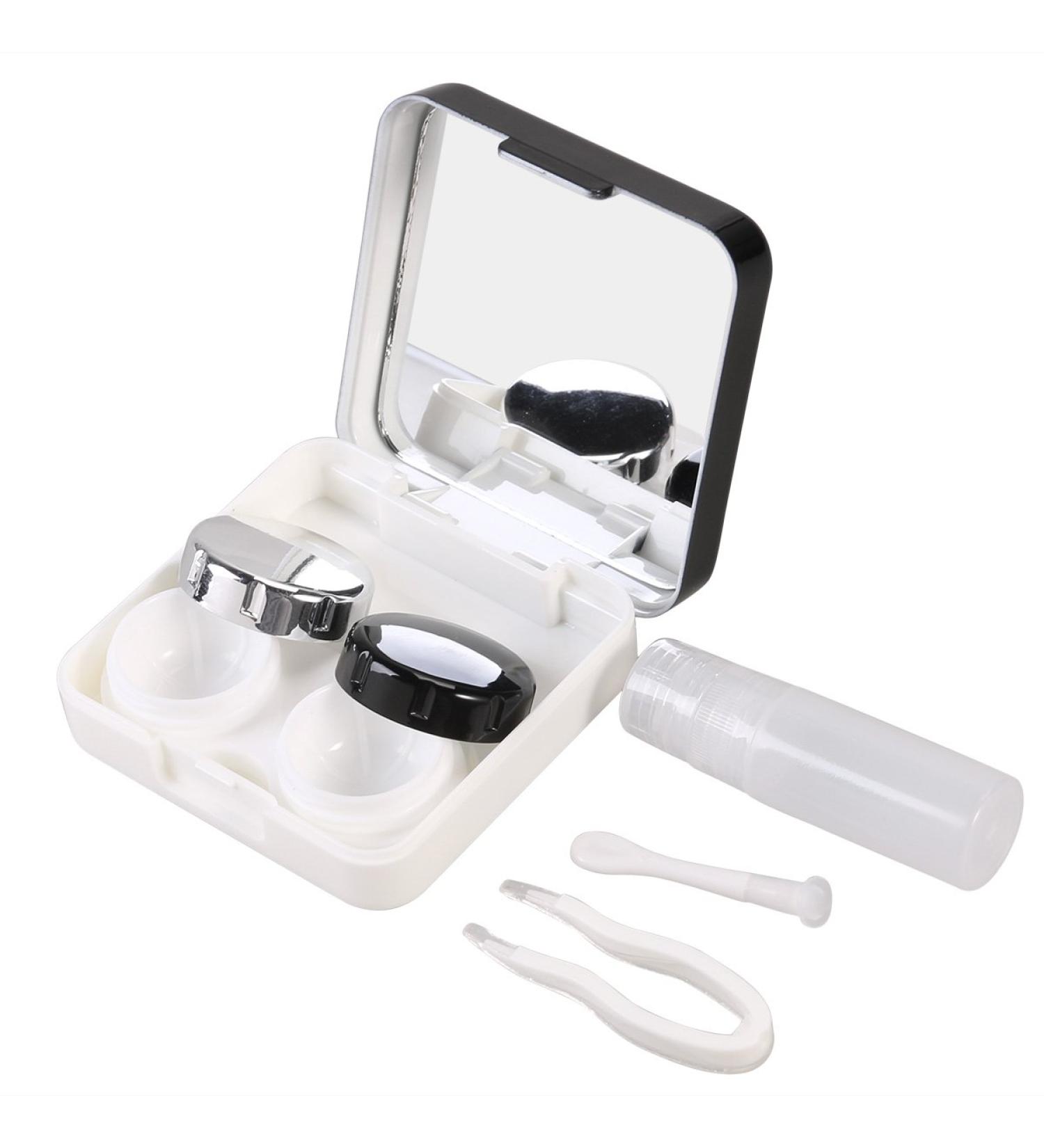 Rosenice Contact Lenses Mini Travel Case - Black Holder for Easy Storage | International Shipping - Buy Online on GoSupps.com