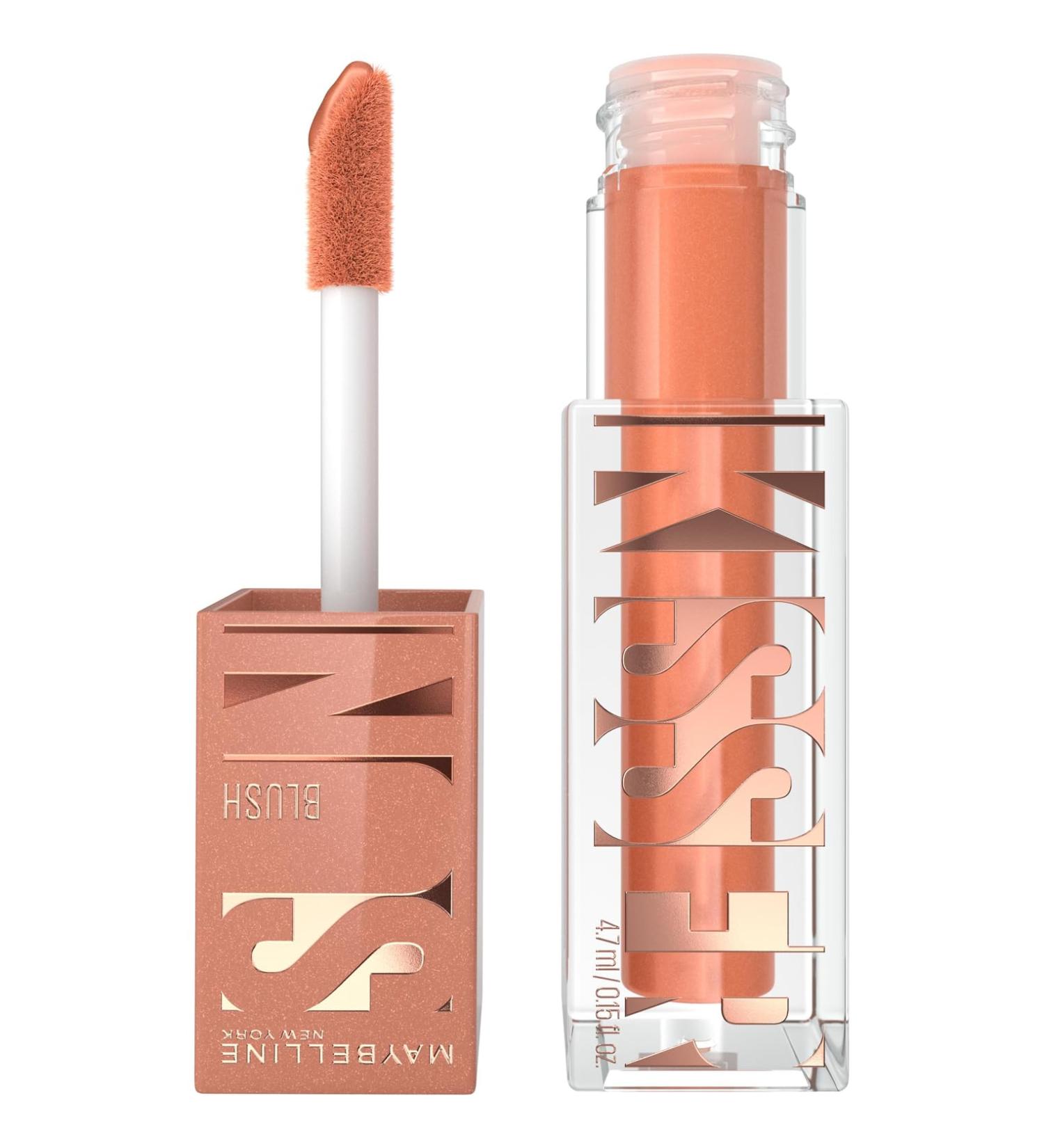 Maybelline New York - Multi-Use Illuminating Liquid Blush - Blush Highlighter and Bronzer - Healthy Glow - Tanned Complexion - Buy Online on GoSupps.com