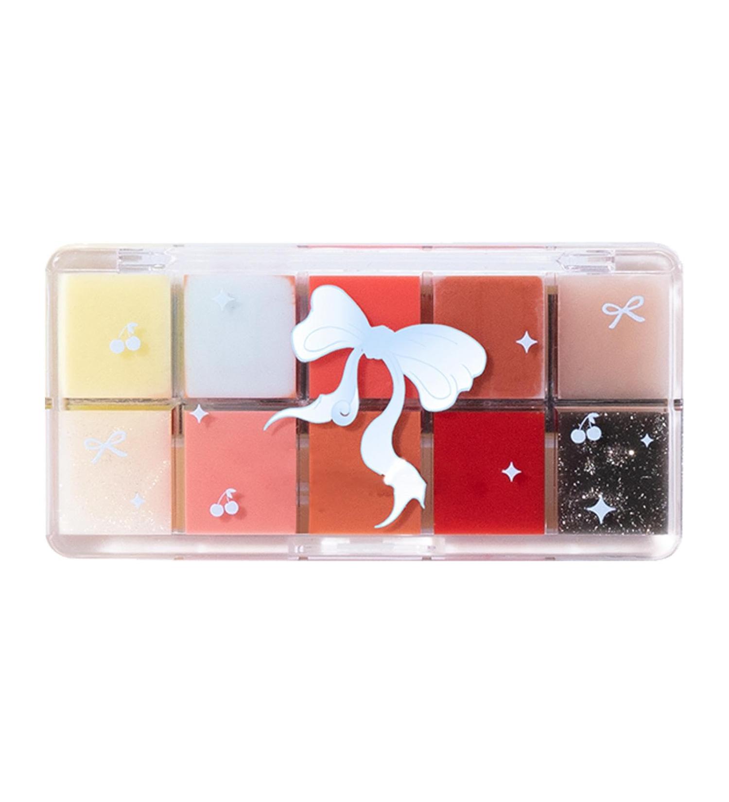  G n rique Lip Gloss Palette Jelly Lip Cream Multi Color Lip Glosses High-Pigmented Lipstick Set Professional Lip Palette Smooth Lip Cream 10 Colors Lip Gloss Makeup Lip Palette Vibrant Lip Colors Moist - Buy Online on GoSupps.com