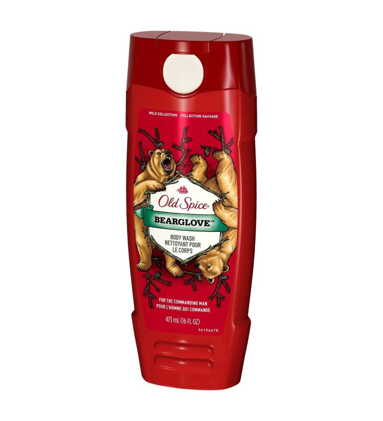 Old Spice Wild Collection Bodywash Bearglove 16 oz (Pack of 2)