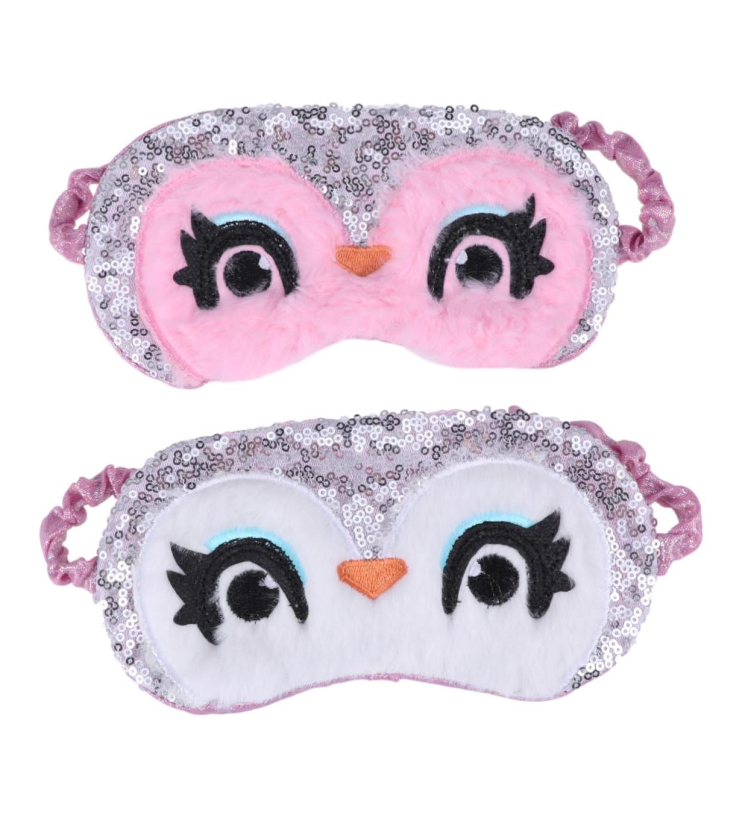 minkissy Penguin Eye Mask Soft Plush Owl Sleeping Silk Adjustable Eye Mask Sleep Eye Patch Blindfolds for Cute Penguin Blindfold Eye Cover Sleep for Clothing Animal - Buy Online on GoSupps.com