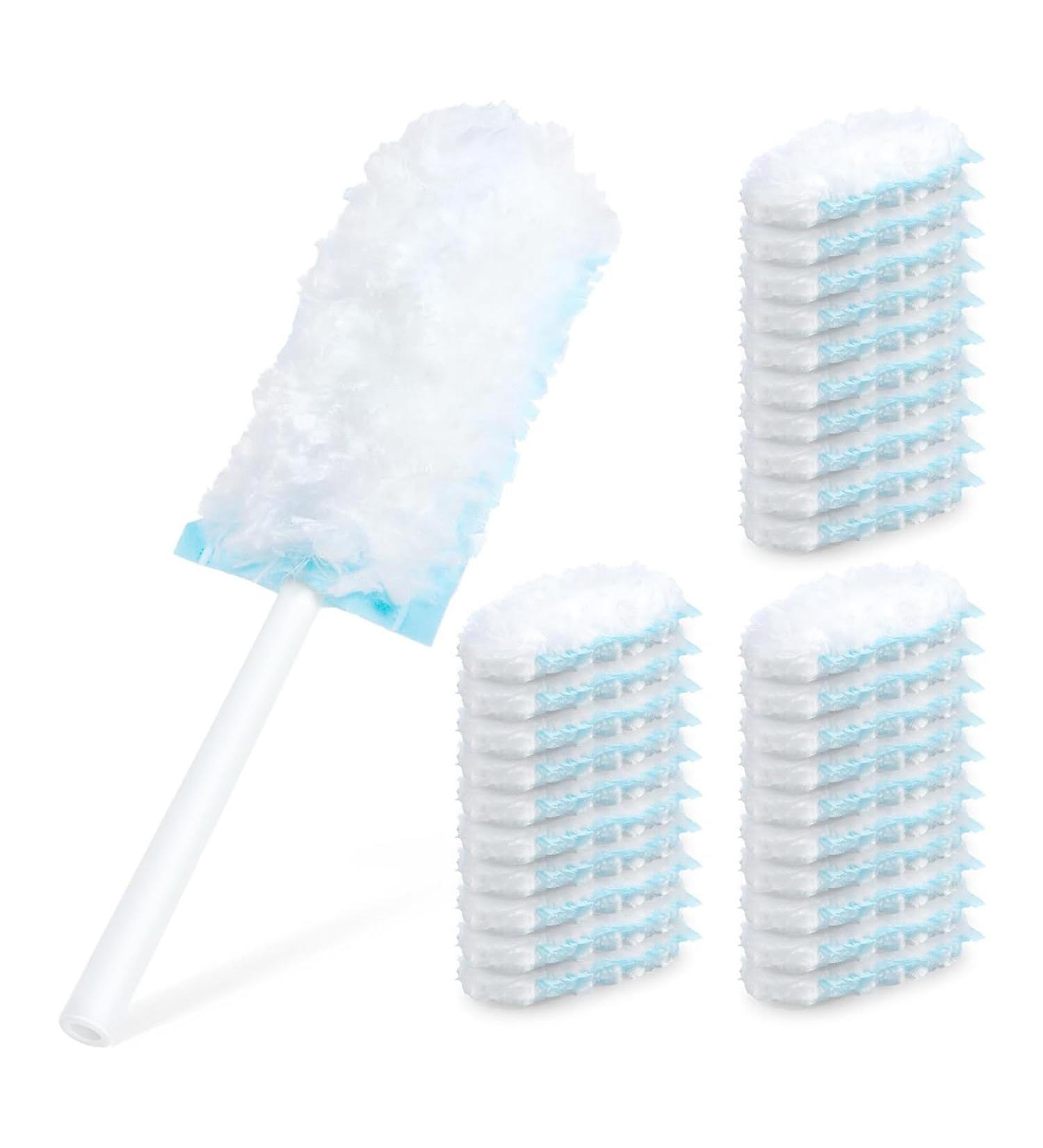 rumoe 12 Duster Refills and 1 Handle 360 Heavy Duty Duster Refills Multi Dusters for Cleaning Home & Car for Ceiling Easy Install Easy to Use - Buy Online on GoSupps.com