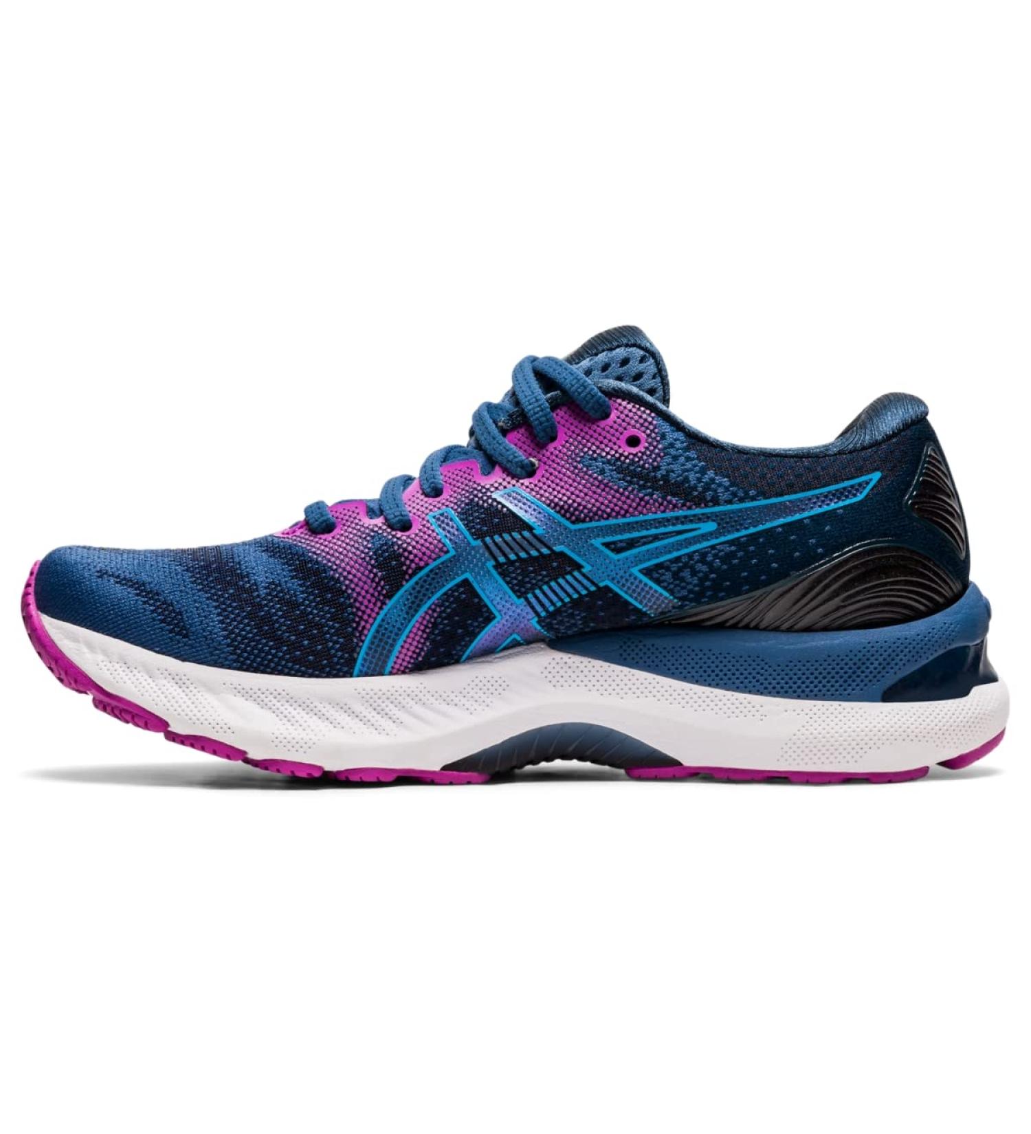 ASICS Gel-Nimbus 23 Women's Running Shoes 9.5 - Grand Shark/Digital Aqua - Buy Online on GoSupps.com