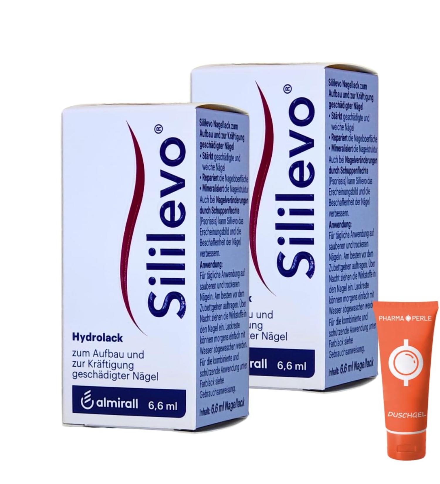 Sililevo Hydrolack - 2x6.6ml Nail Strengthening Treatment for Damaged Nails Splits & Psoriasis | Medical Nail Care Savings Set - Buy Online on GoSupps.com