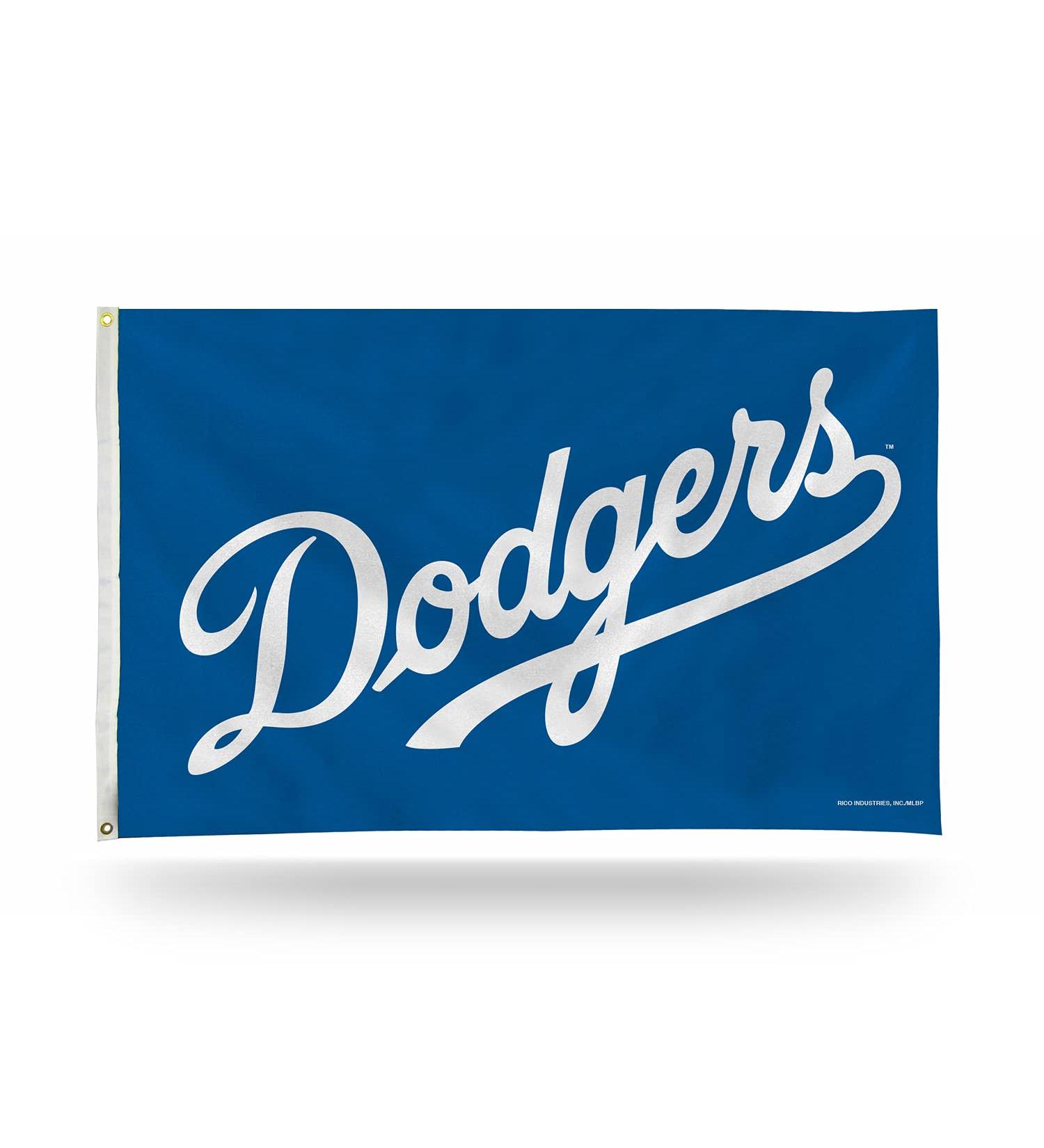 Rico FGB5606 Dodgers Script Banner Flag, Multi