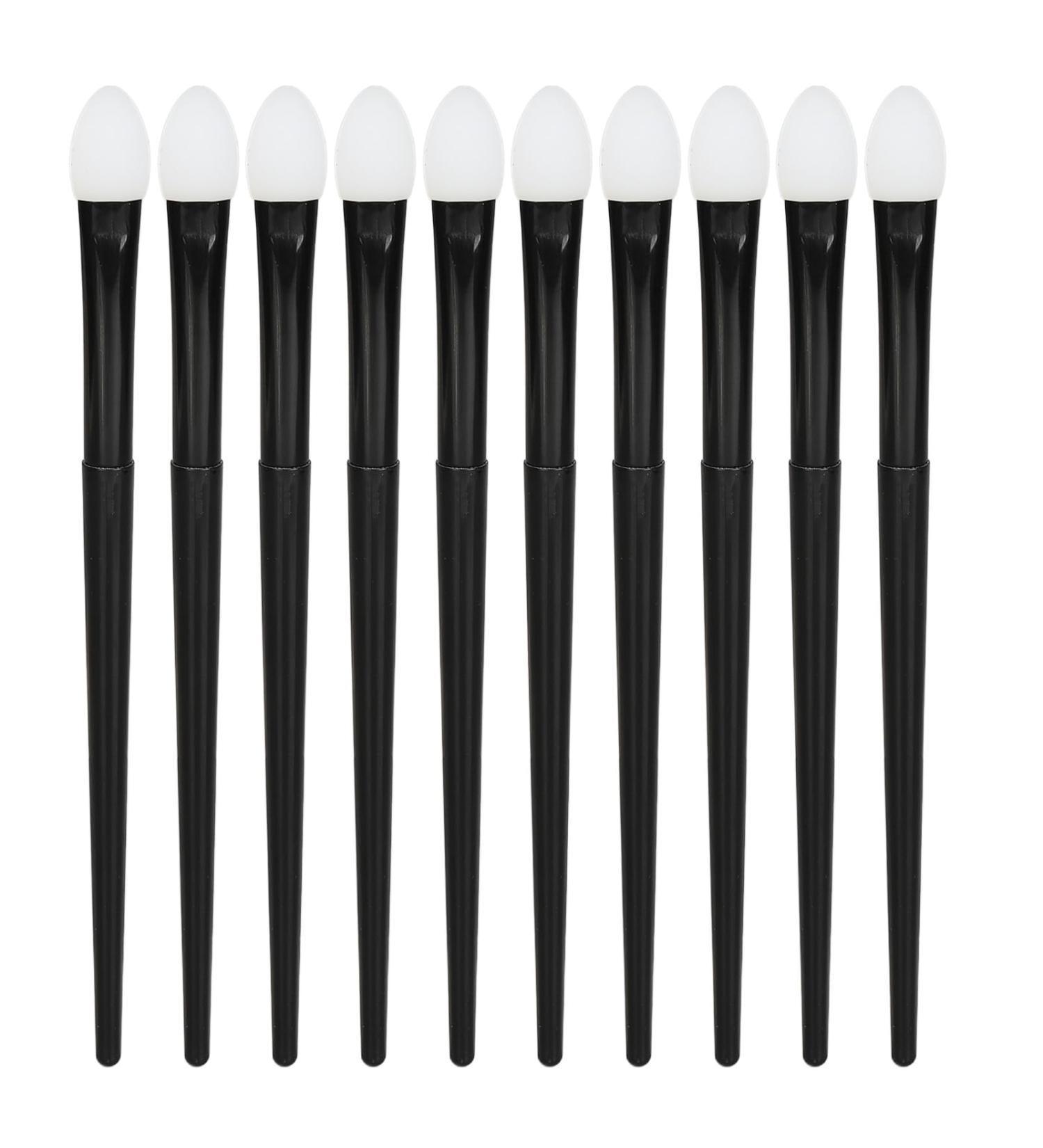 Silicone Eyeshadow Brush Set Soft Reusable Brushes for Liquid Eye Shadows Long Lasting Applicator with Curved Tip Portable Design - Buy Online on GoSupps.com
