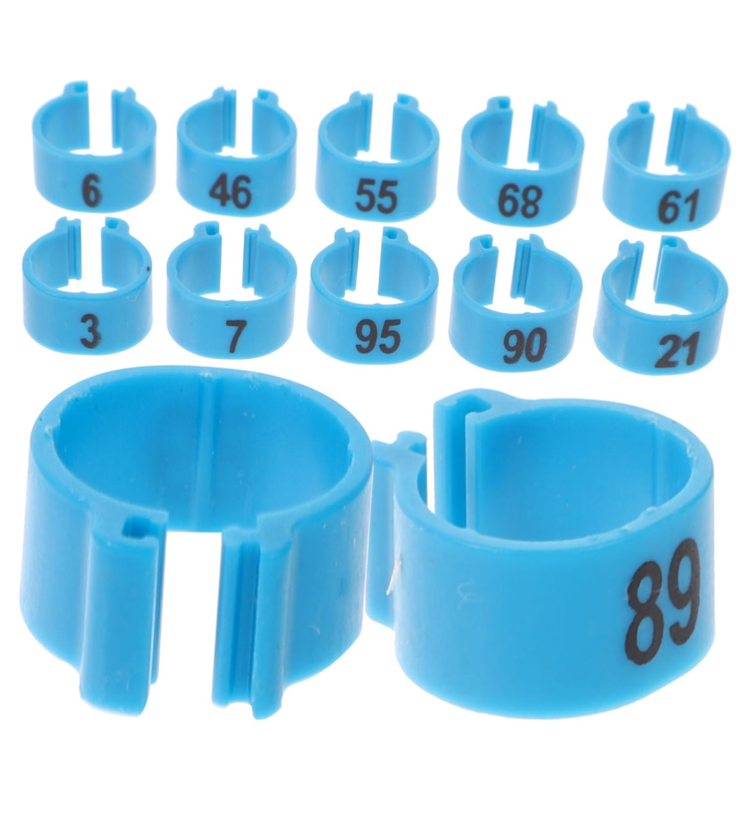 FRCOLOR 200 Pcs Pigeon Anklet Plastic Tags Chicken Foot Bands Dove Pigeon Foot Bands Baby Chicken Foot Ring 1X1X0.8CMx2pcs Bluex2pcs - Buy Online on GoSupps.com