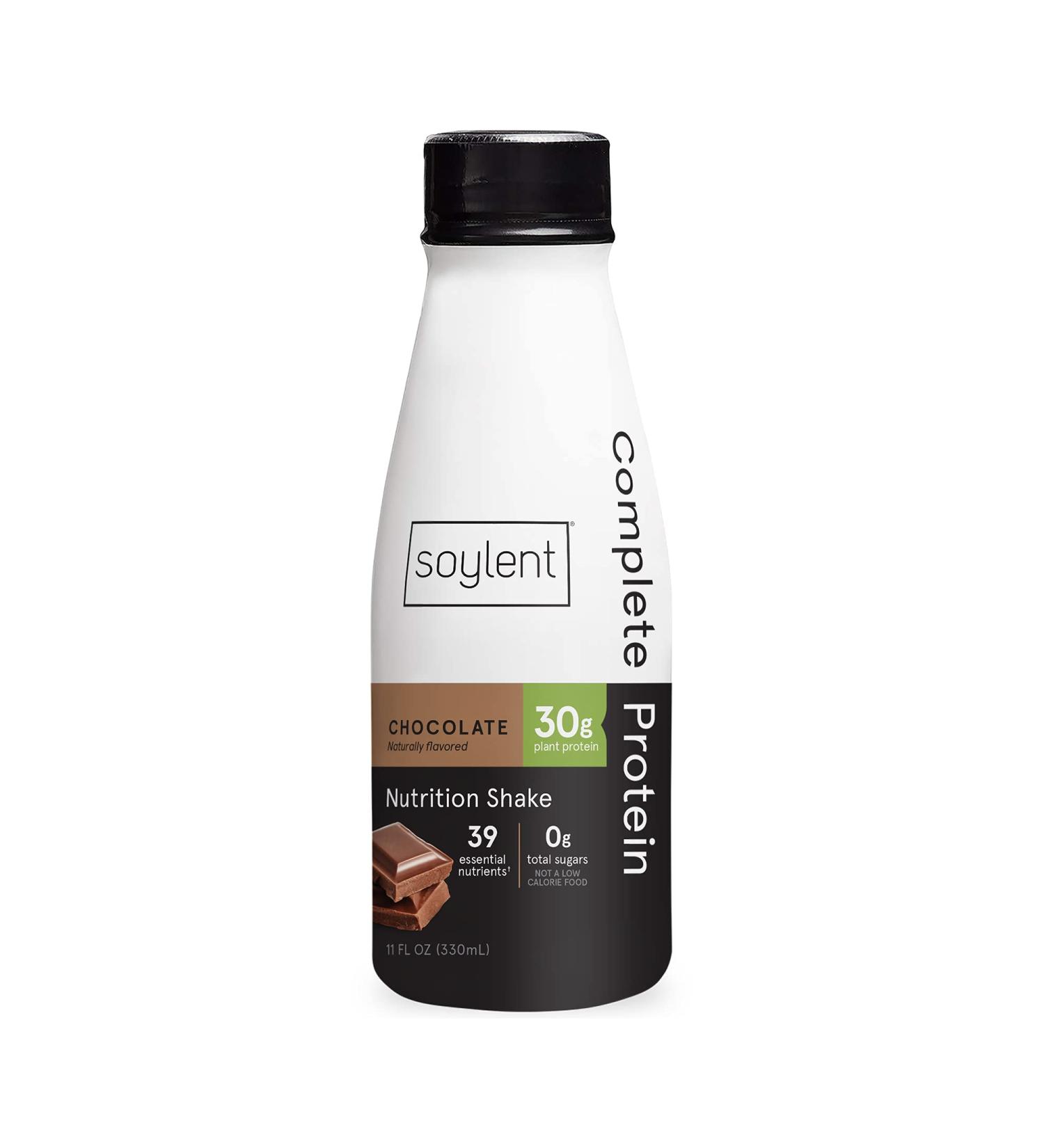 Soylent Complete Protein Shake Chocolate 11oz (Pack of 12) - Gluten-Free & Vegan Meal Replacement - Buy Online on GoSupps.com