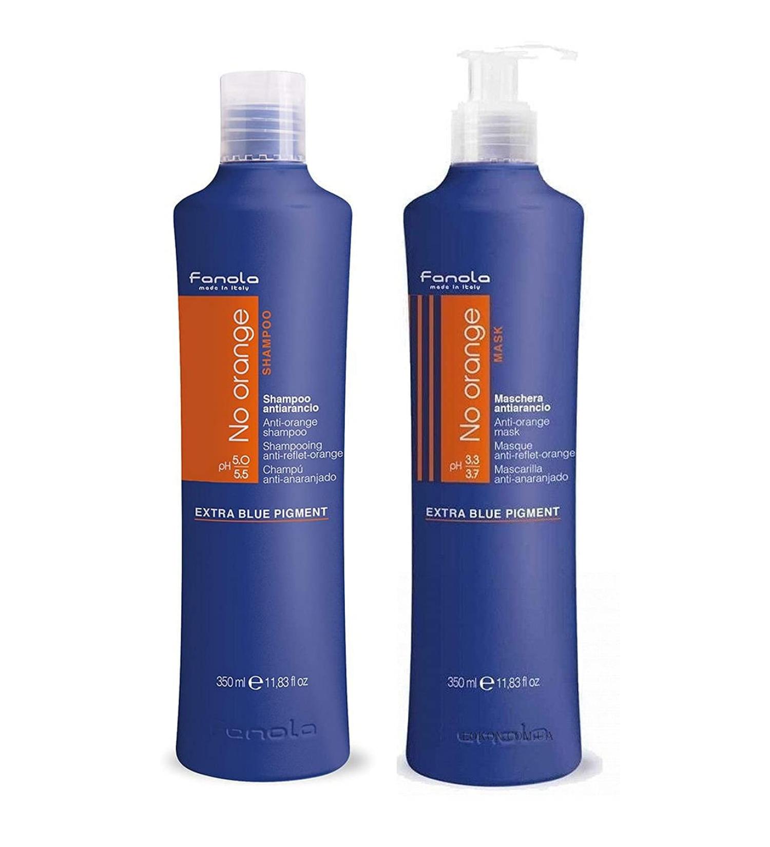 Fanola No Orange Shampoo & Anti-Orange Mask Combo - 700ml - Buy Online on GoSupps.com