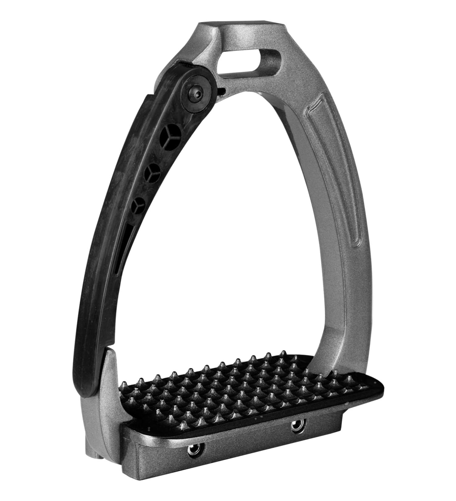 WALDHAUSEN safety stirrups PRO 12cm grey-metallic