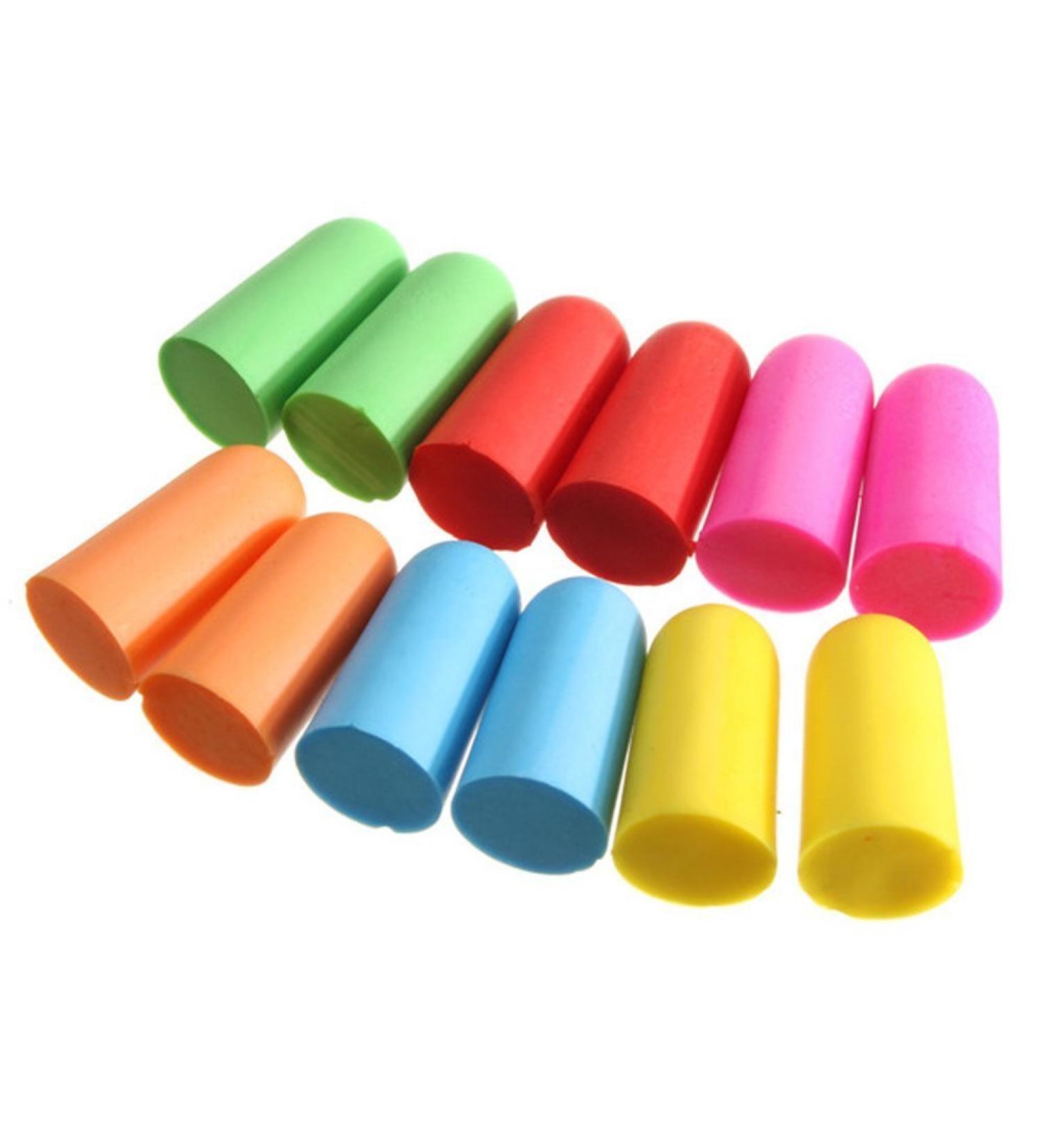 Buy Pinklife 10 Pairs Assorted Color Memory Foam Ear Plugs - Soft Noise Reducer for Sleep & Travel Protection | International Shipping Available - Buy Online on GoSupps.com