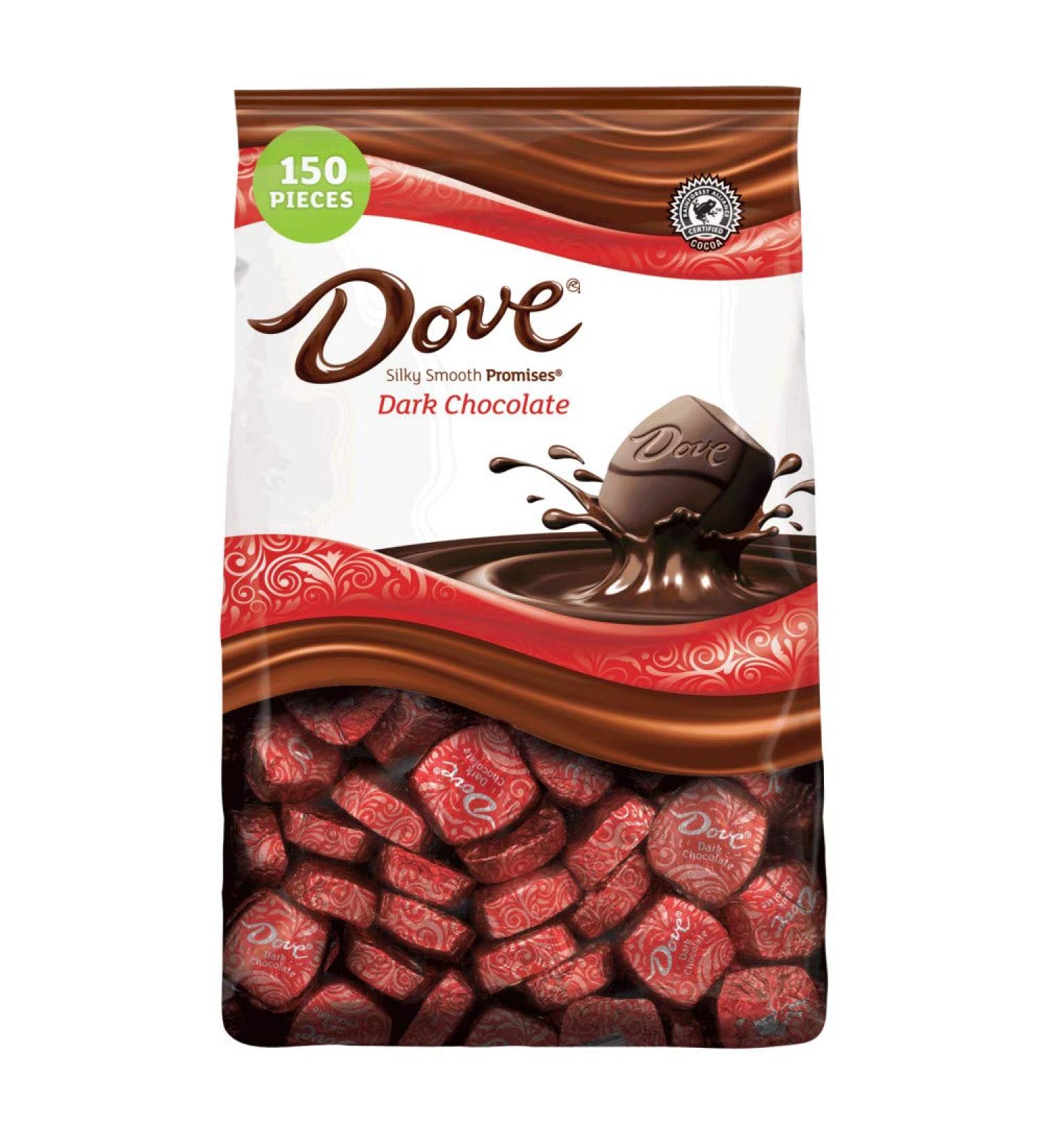 Dove Promises Dark Chocolate Candy 43.07oz 150-Piece Bag - Indulge in Rich Dark Chocolate - Buy Online on GoSupps.com