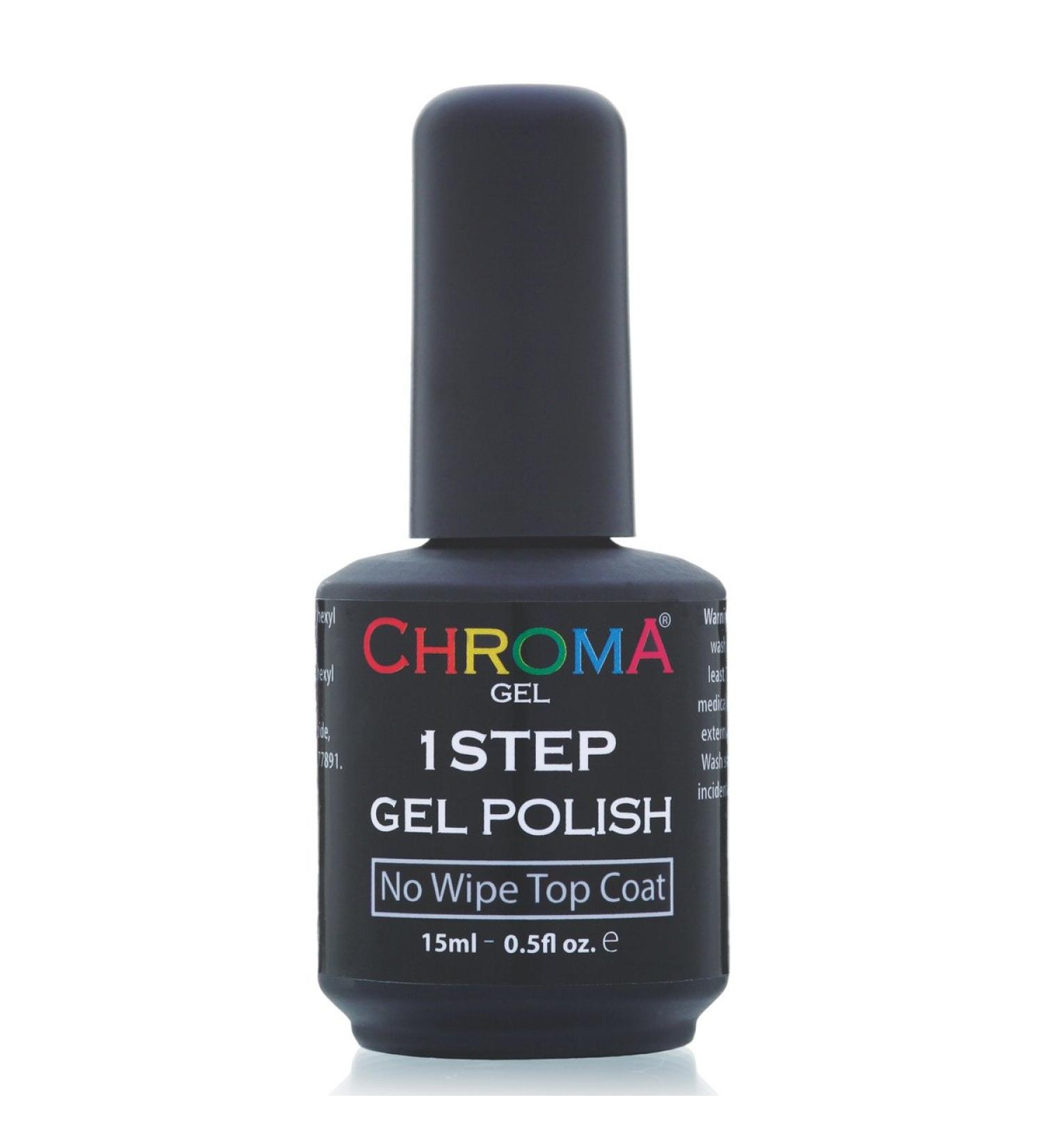 CHROMA GEL No Wipe Top Coat | Effortless Shine | Quick-Cure | Long-Lasting & Versatile Finish for Dazzling Nails - Buy Online on GoSupps.com