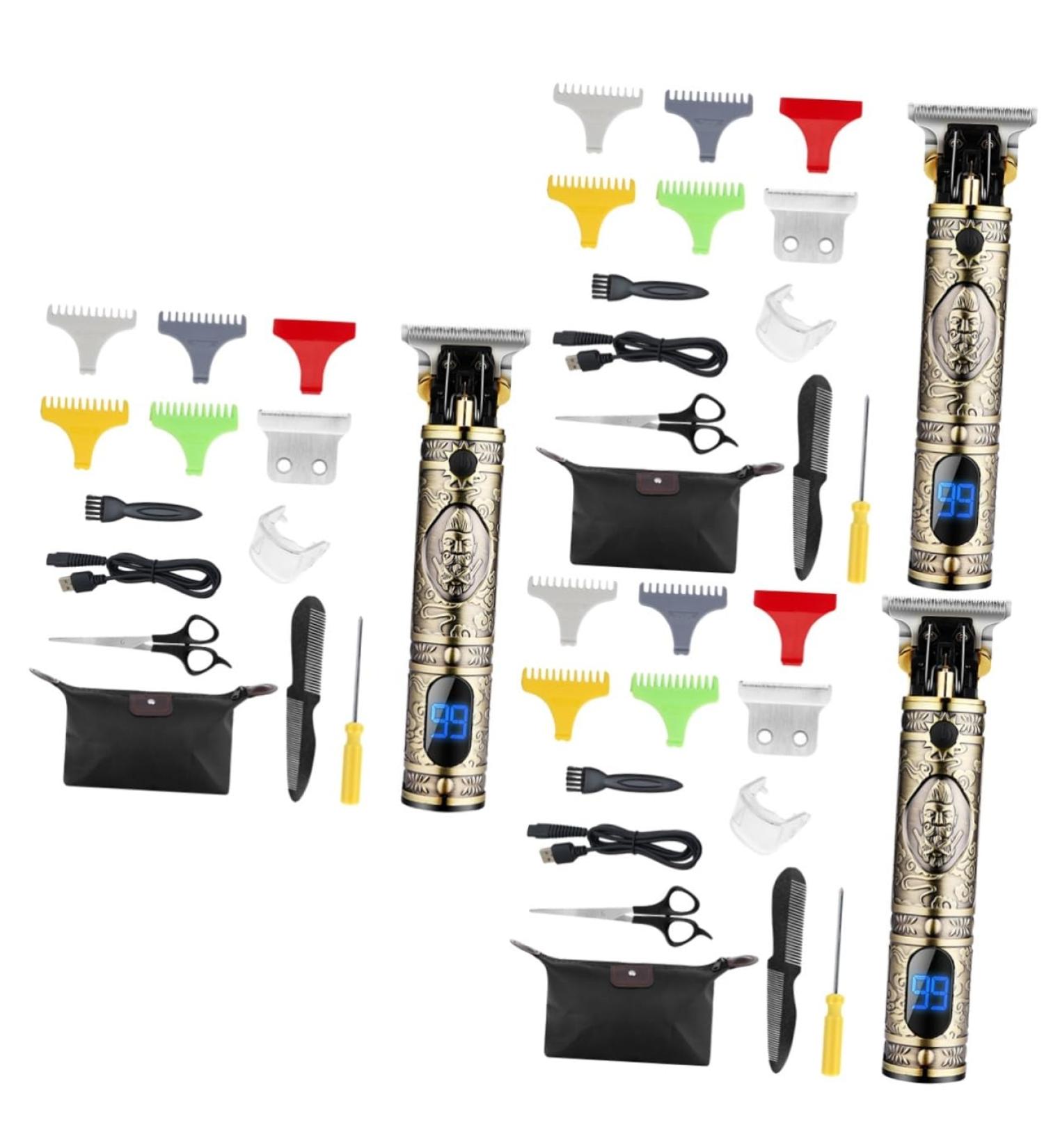 minkissy Beard Trimmer 3 Sets Stainless Steel Household Man Mens Trimmer - Buy Online on GoSupps.com