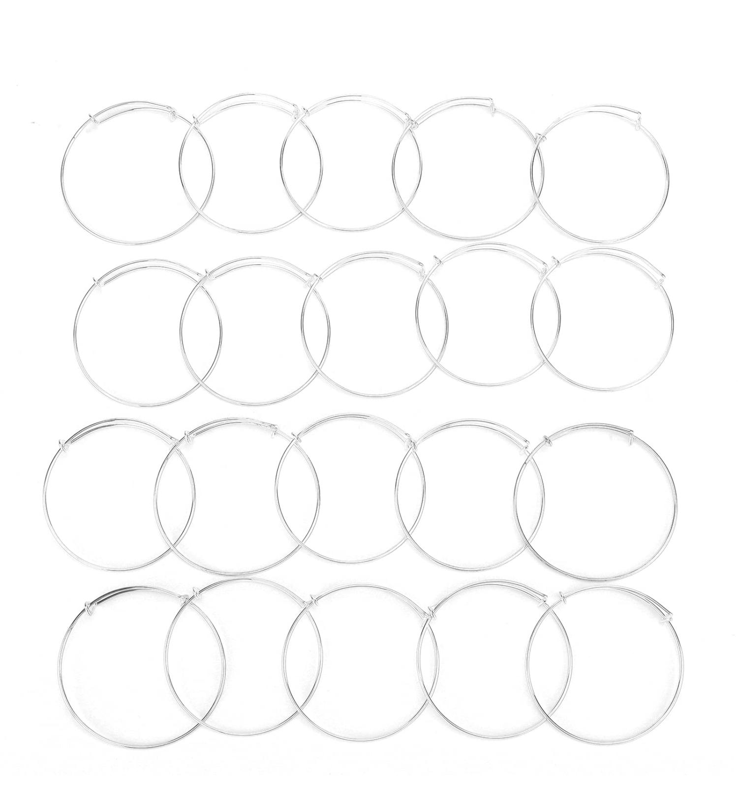 Expandable Bangle Comfortable 20PCS DIY Handmade Bangle Anti Rust Expandable Bangle for Lover for Christmas - Buy Online on GoSupps.com