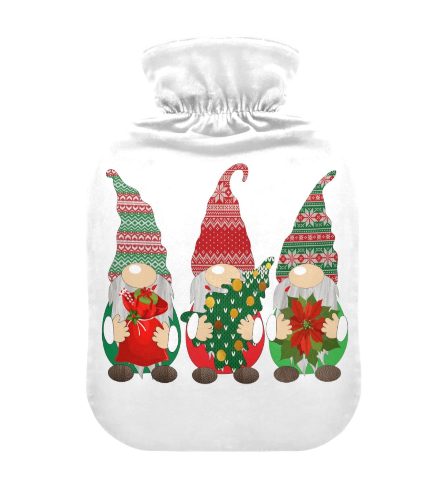 Dwarfs Christmas Hot Water Bottle | 1L Heating Bottle for Pain Relief | Hand & Foot Warmer for Headache & Back Pain - Buy Online on GoSupps.com