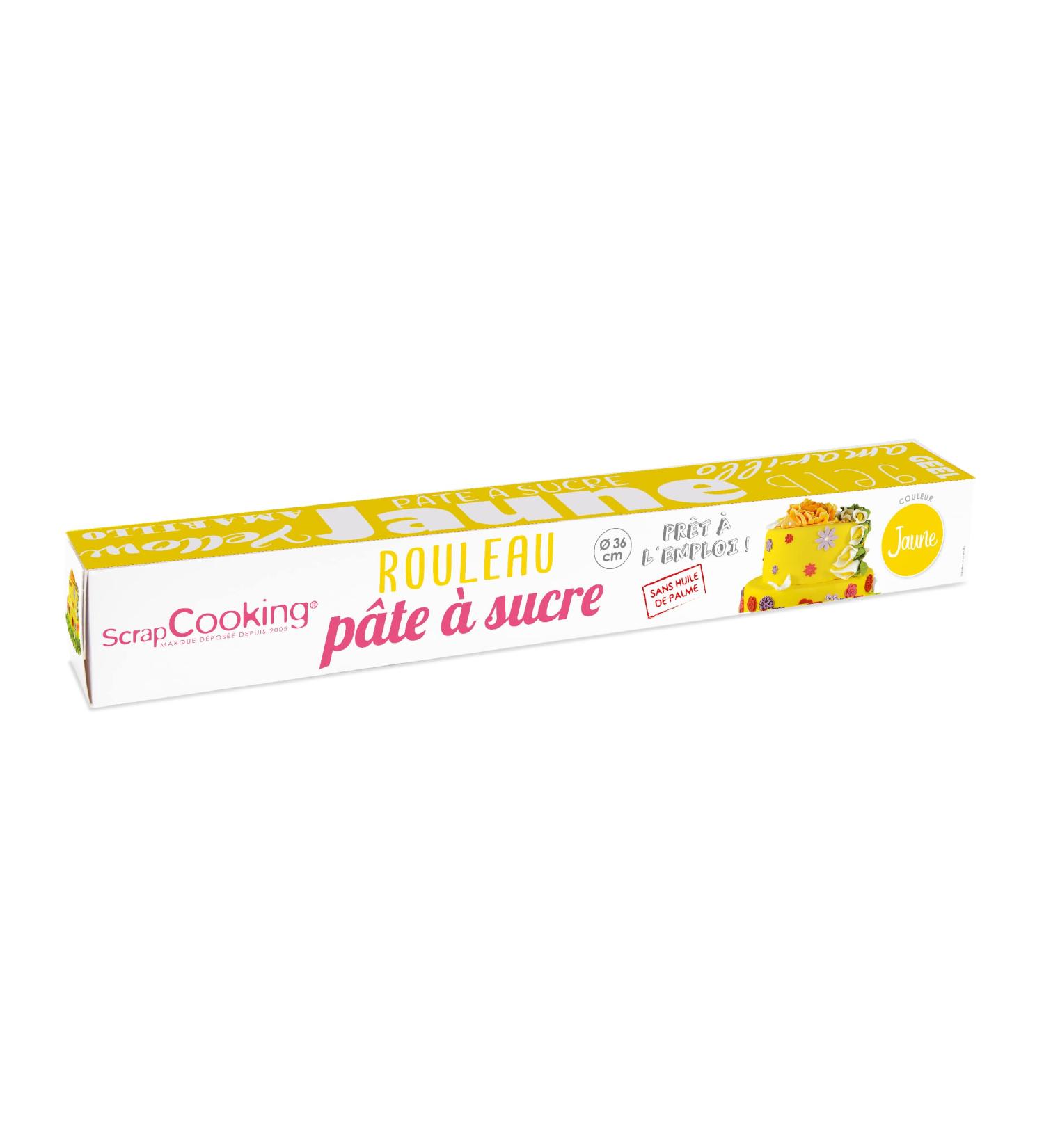 Buy Scrapcooking Yellow Rollfondant 36 cm - 430g Fondant for Cake Decorations & Birthday Baking - International Shipping - Buy Online on GoSupps.com