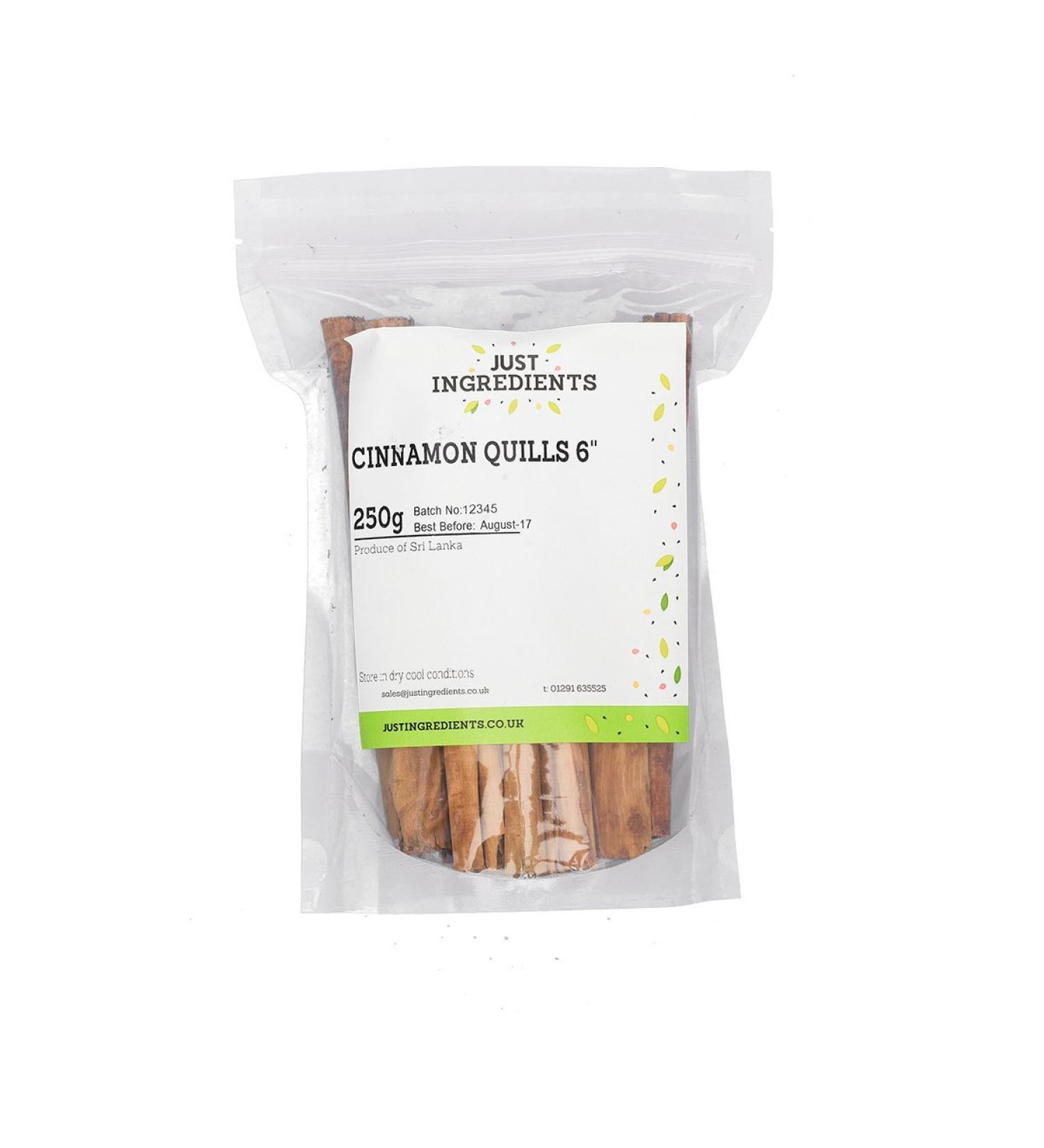 JustIngredients Essentials Cinnamon Sticks/Quills 3 Inch 250 g