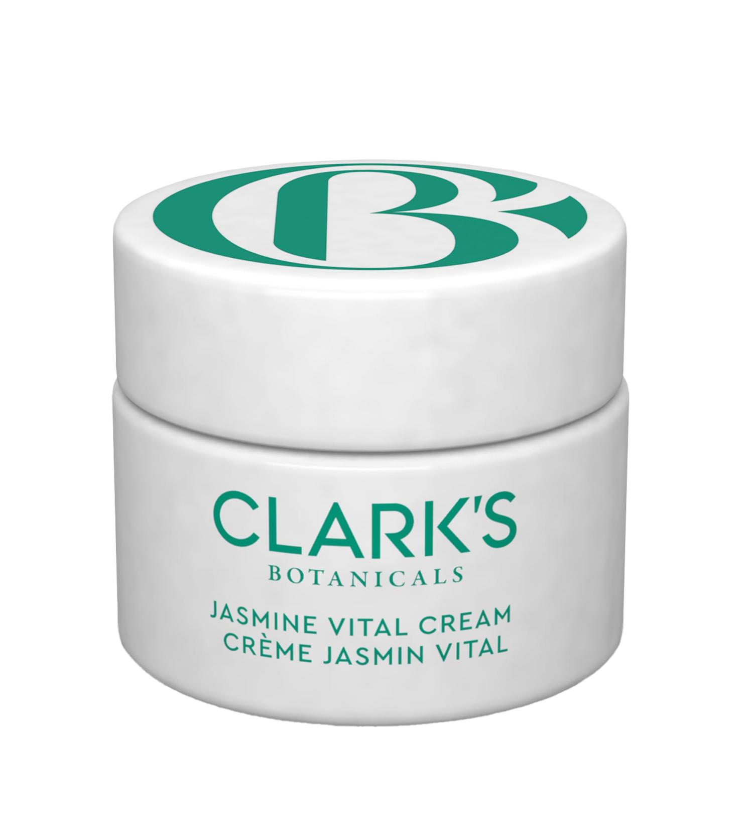 Clark's Botanicals Jasmine Vital Healing Cream Anti-Wrinkle Hydration Face Gel with Niacinamide Algae Calendula & Jasmine 1.7 Ounce (Pack of 1) - Buy Online on GoSupps.com