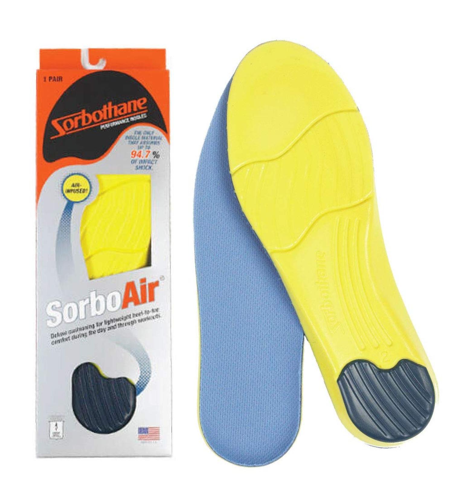 Buy Sorbothane SorboAir Insoles W 10.5-11.5 & M 8-9 (41-42) | International Shipping Available - Buy Online on GoSupps.com