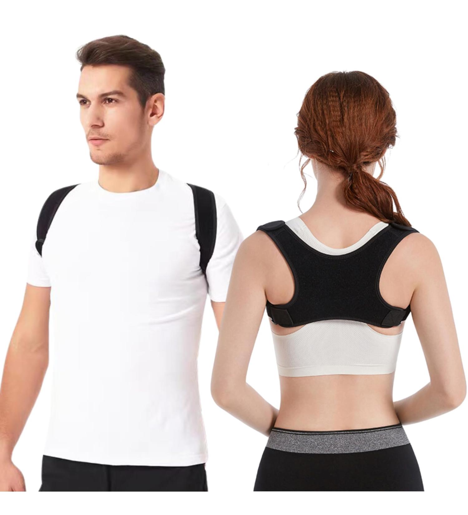 Posture Corrector for Women & Men | Adjustable Back Brace for Neck & Back Pain Relief | Ultimate Shoulder & Back Support - Buy Online on GoSupps.com