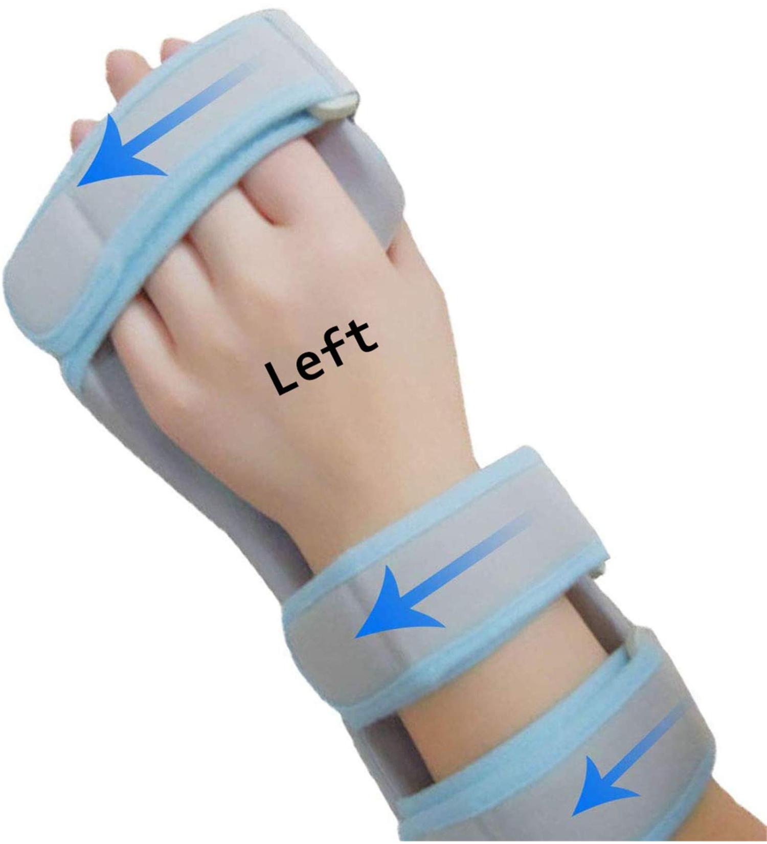 ORANDESIGNE Left Hand Resting Splint - Night Wrist Thumb Immobilizer for Pain Tendinitis Sprain Fracture Arthritis & Dislocation Support - Buy Online on GoSupps.com