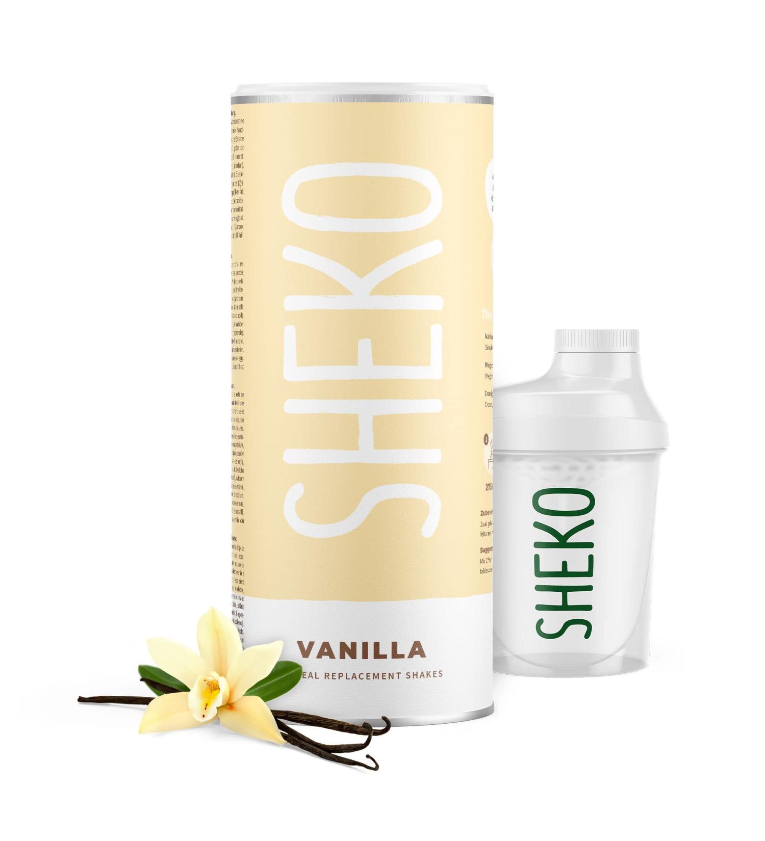Sheko Vanilla Meal Set Shake - 25 Protein-Rich Gluten-Free Shakes for Weight Loss | Natural Delicious Diet - 450g (1 Pack) - Buy Online on GoSupps.com